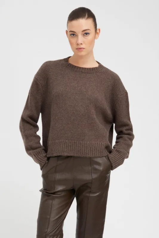 Truffle Heavy Cashmere Sweater sold by SPRWMN
