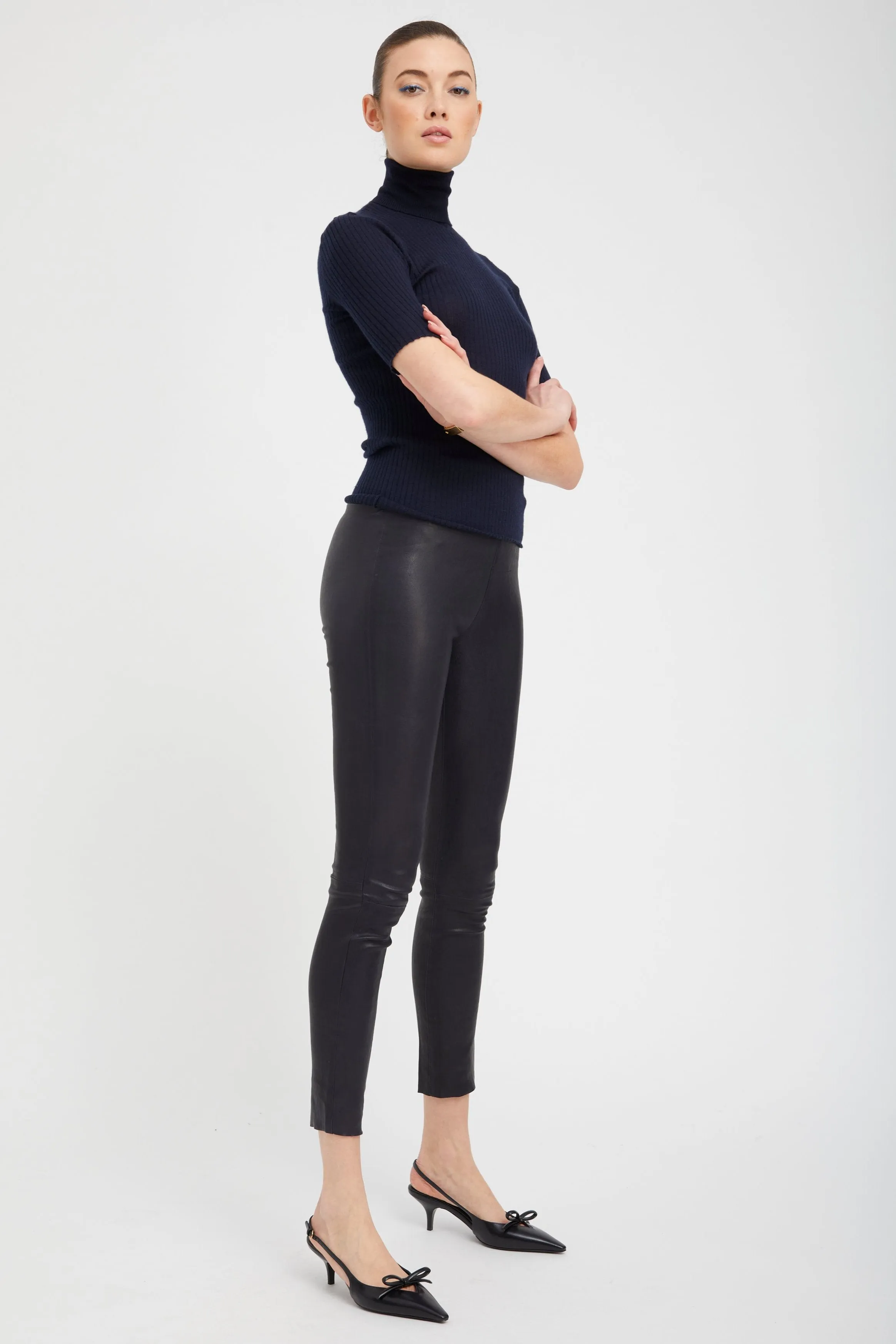 Navy Cashmere Turtleneck sold by SPRWMN product image thumbnail 3