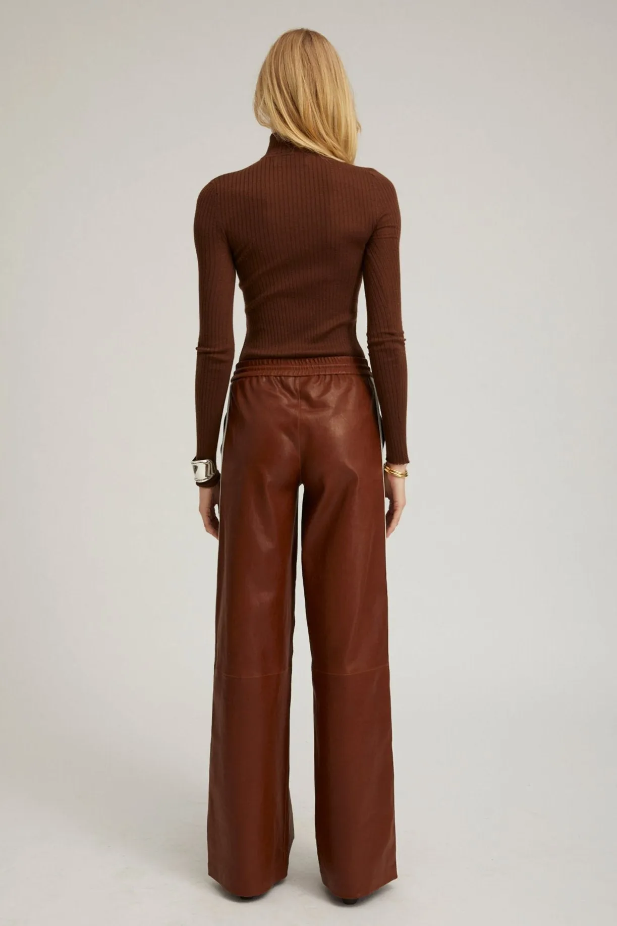 Acorn Leather Baggy Athletic Pants sold by SPRWMN product image thumbnail 5