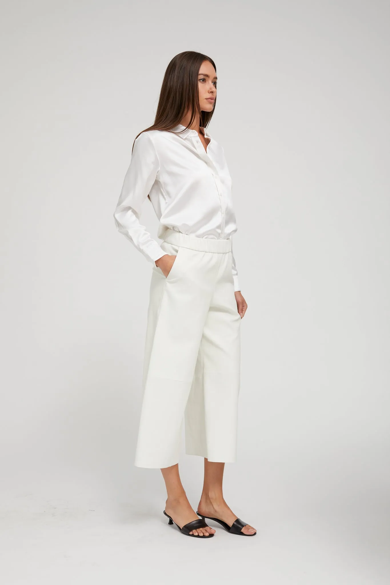 Pearl Silk Fitted Button Down sold by SPRWMN product image thumbnail 5