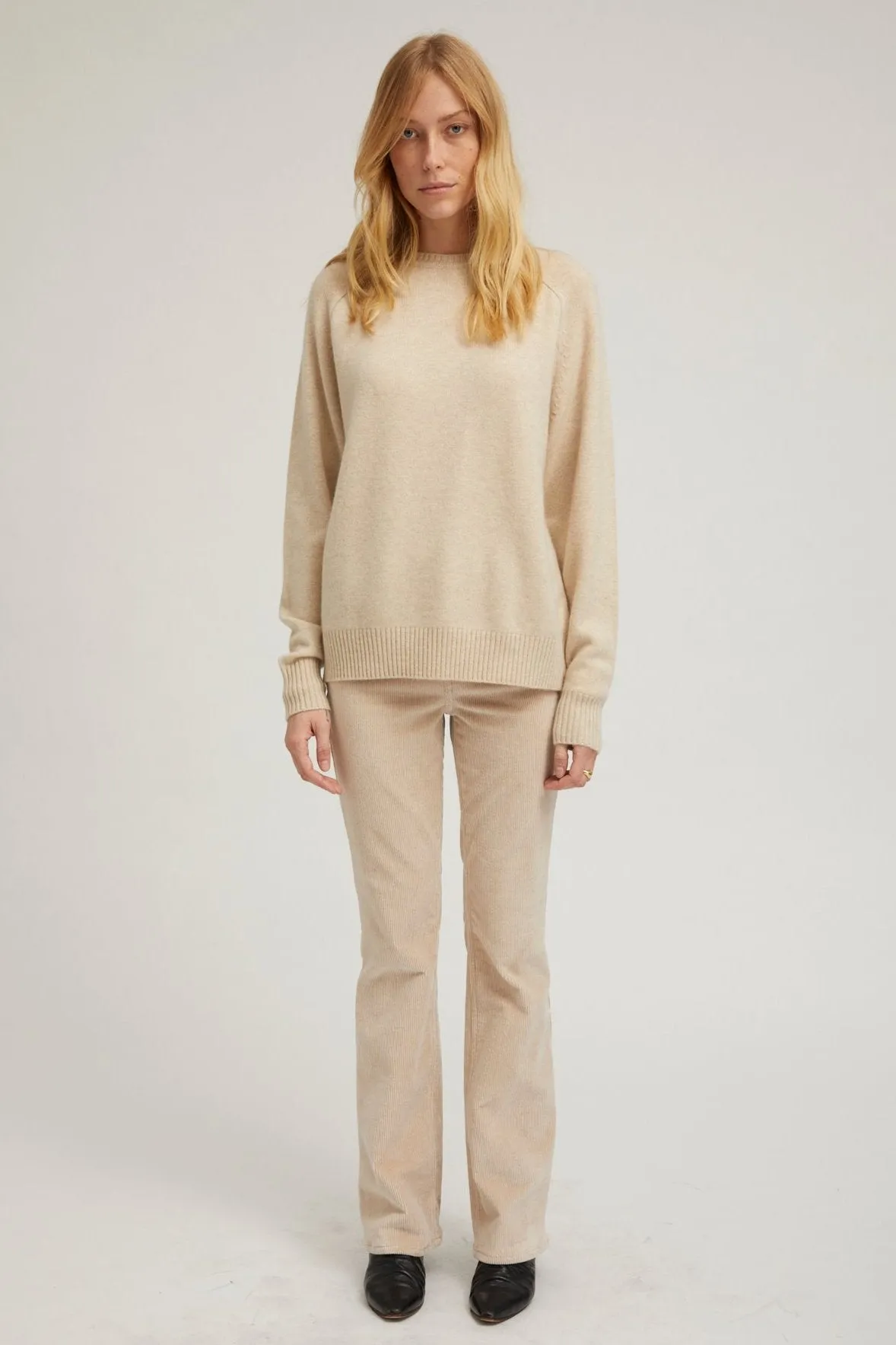 Oat Corduroy Micro Flare Pants sold by SPRWMN