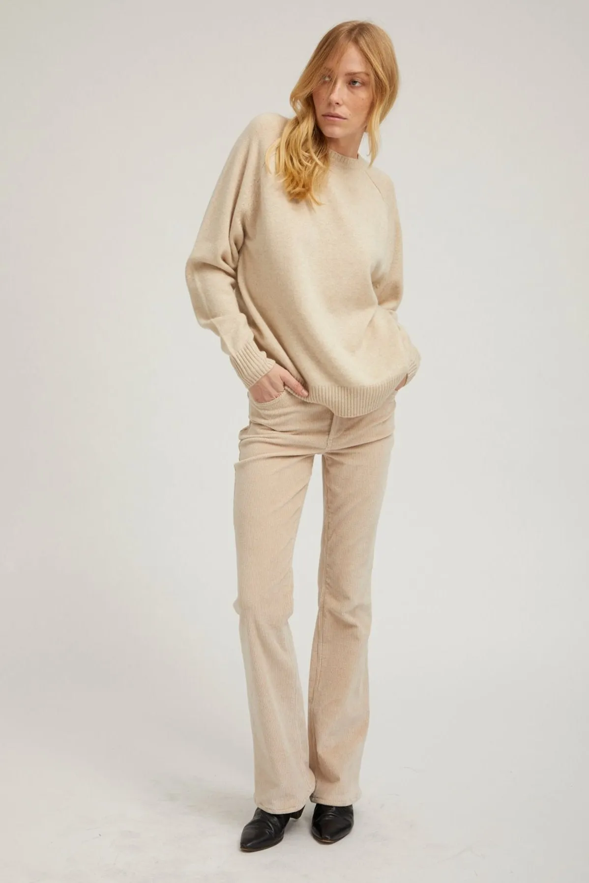 Oat Corduroy Micro Flare Pants sold by SPRWMN product image thumbnail 2