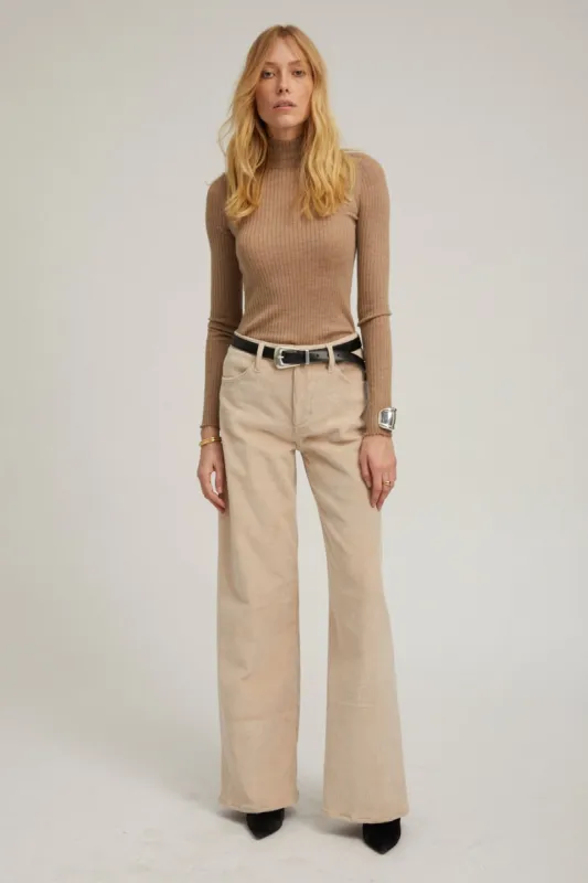 Oat Corduroy Wide Leg Trousers sold by SPRWMN