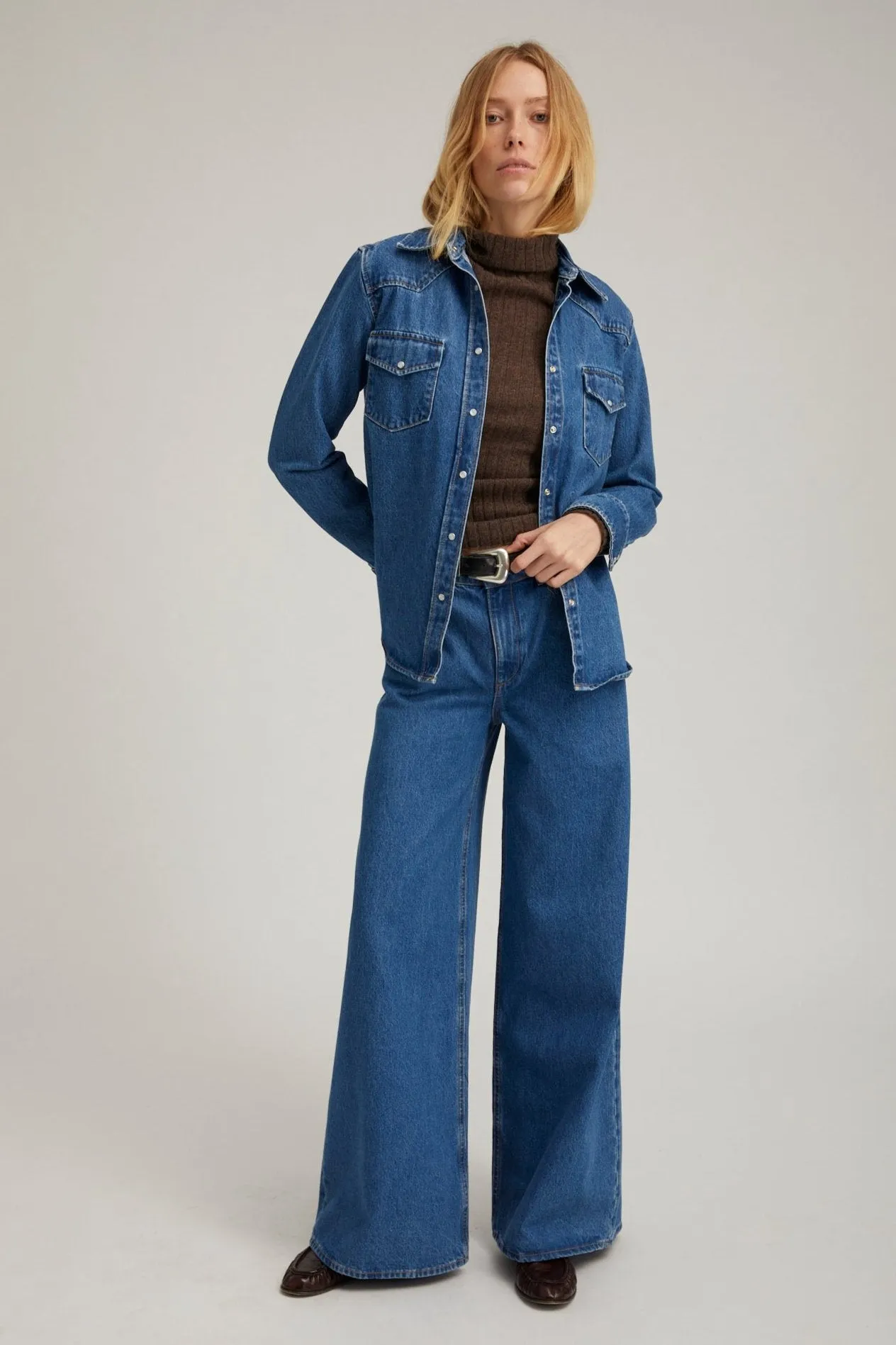 Denim Western Button Down sold by SPRWMN product image thumbnail 2