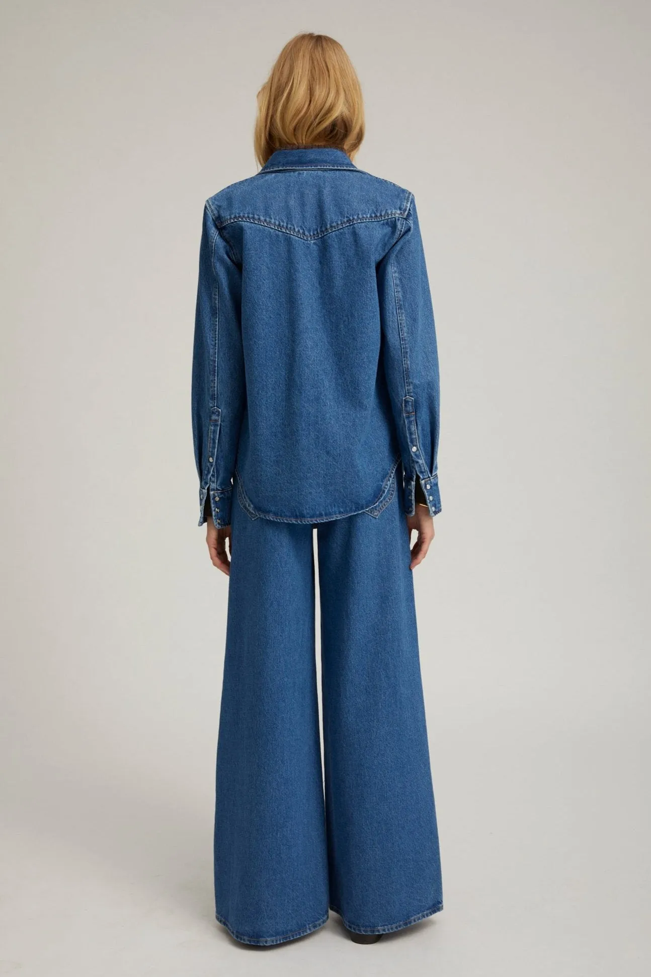 Denim Western Button Down sold by SPRWMN product image thumbnail 4