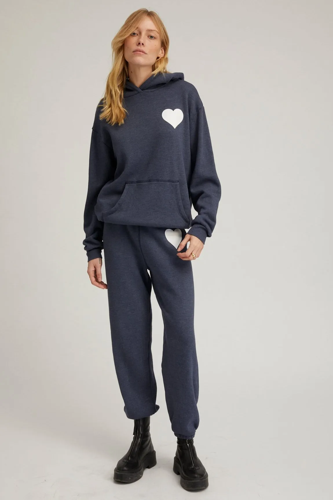 Navy Heart Hoodie sold by SPRWMN product image thumbnail 2