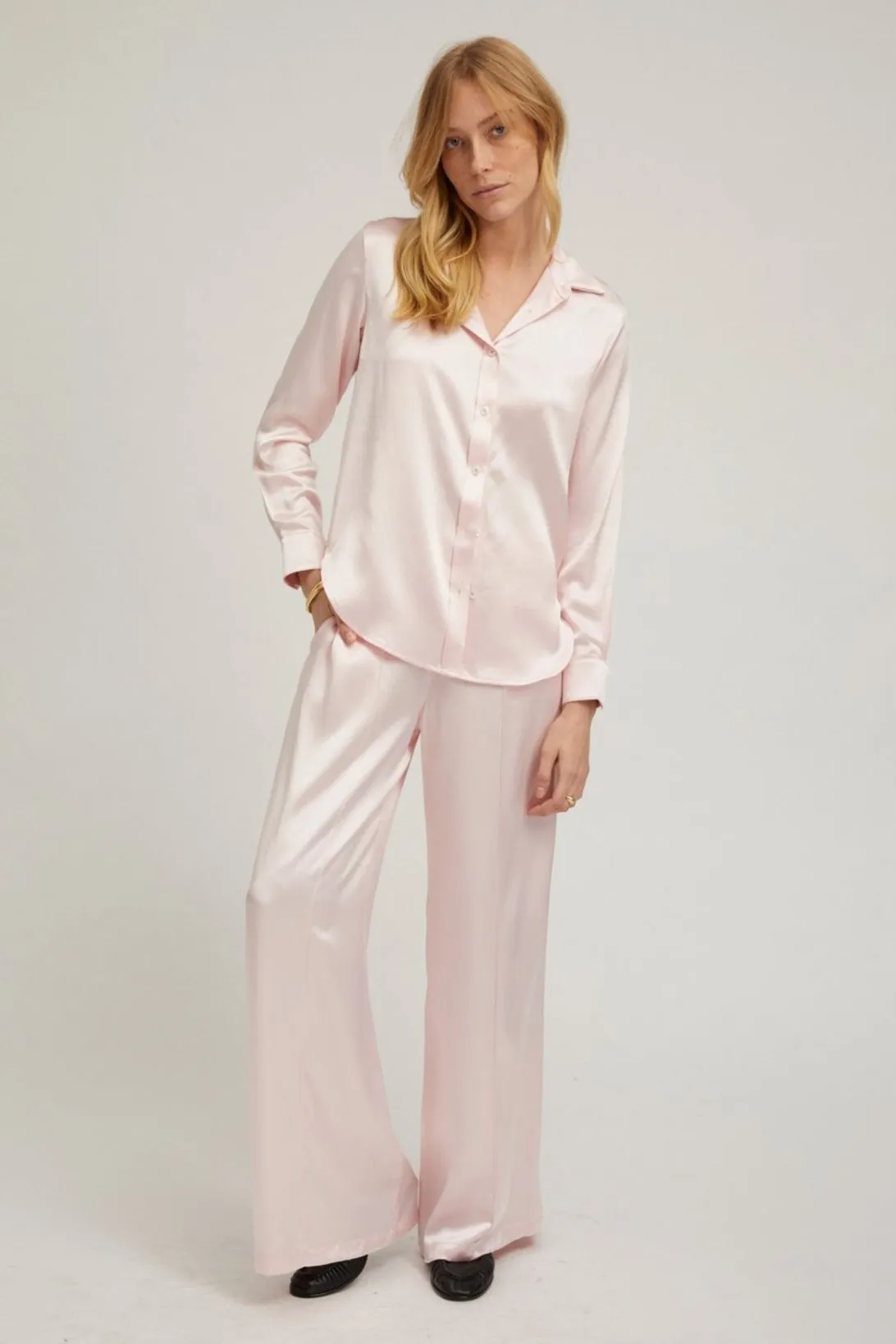 Ballet Silk Fitted Button Down sold by SPRWMN product image thumbnail 3