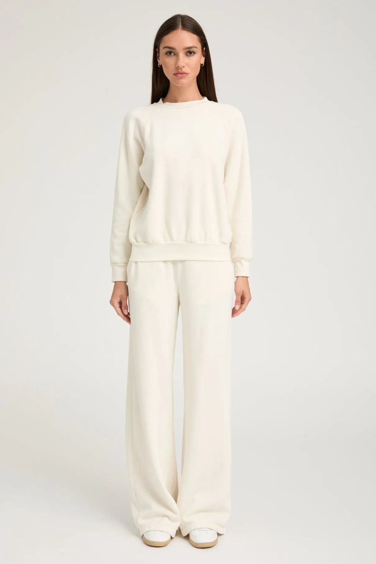 Creme Baggy Sweatpants sold by SPRWMN