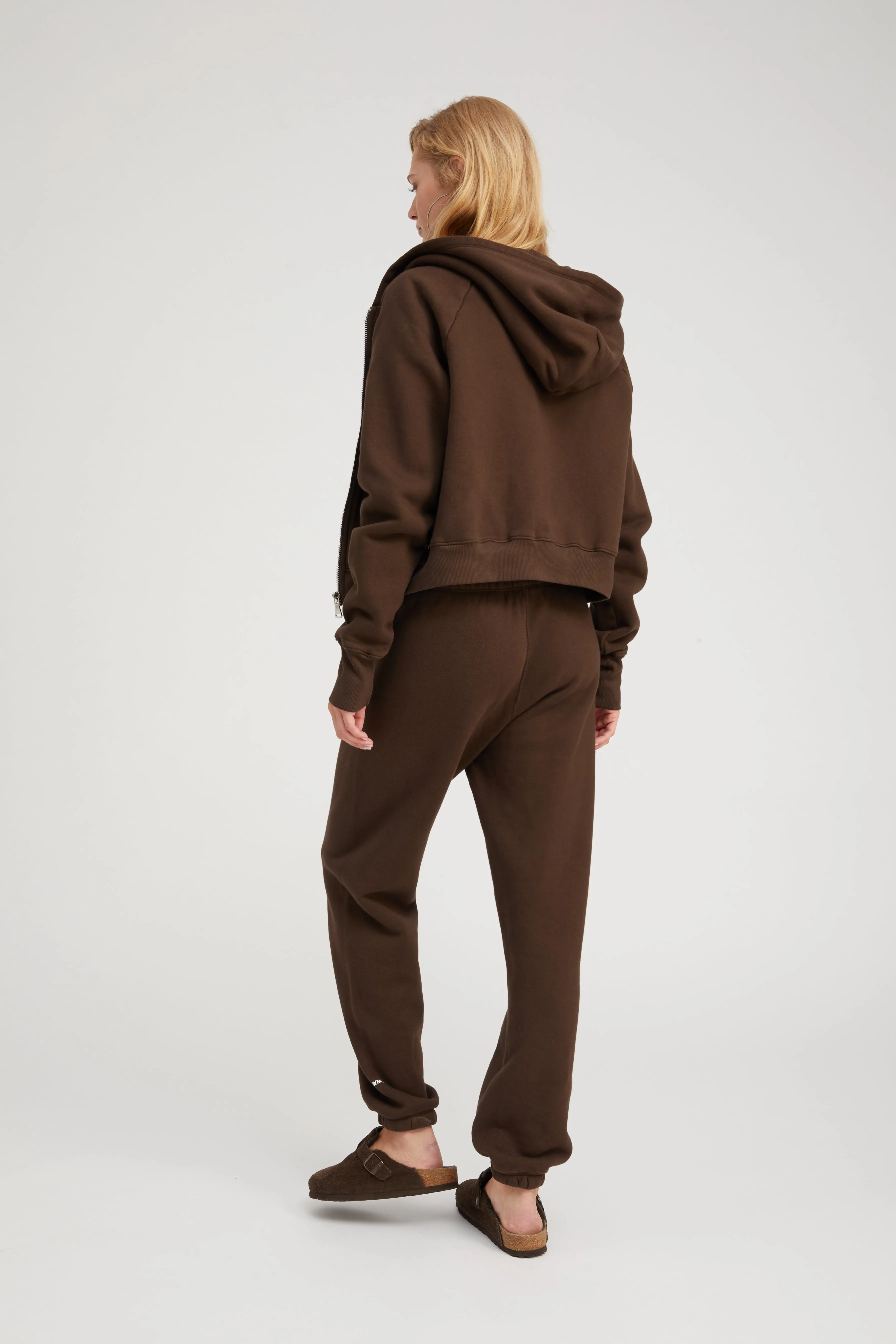 Americano Cotton Shrunken Zip Up Hoodie sold by SPRWMN product image thumbnail 4