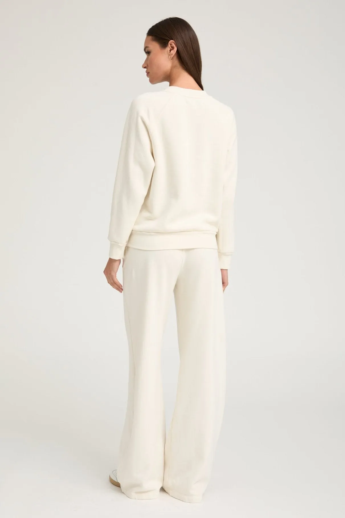 Creme Shrunken Raglan Sweatshirt sold by SPRWMN product image thumbnail 3