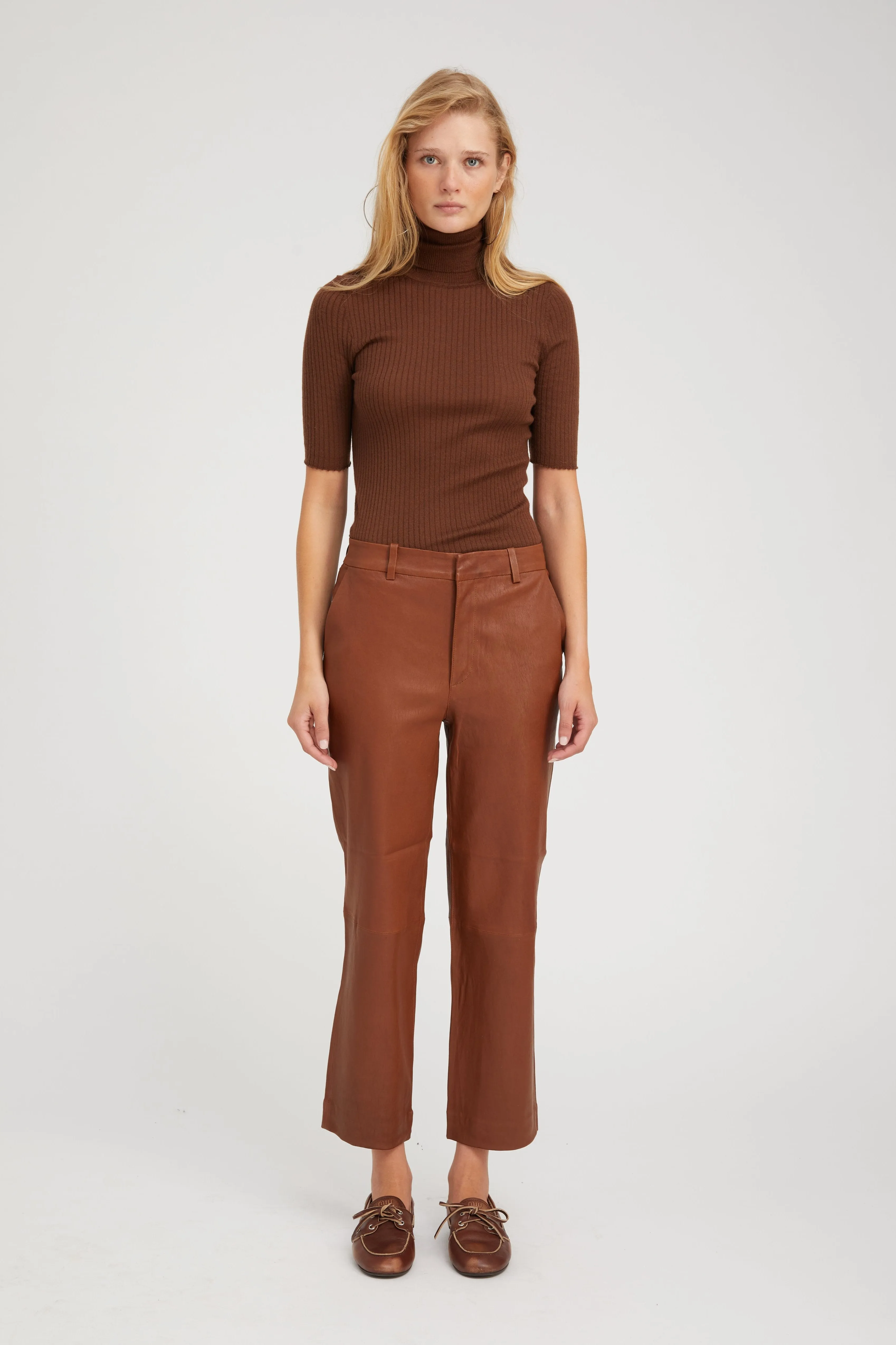 Chocolate Cashmere Turtleneck sold by SPRWMN product image thumbnail 4