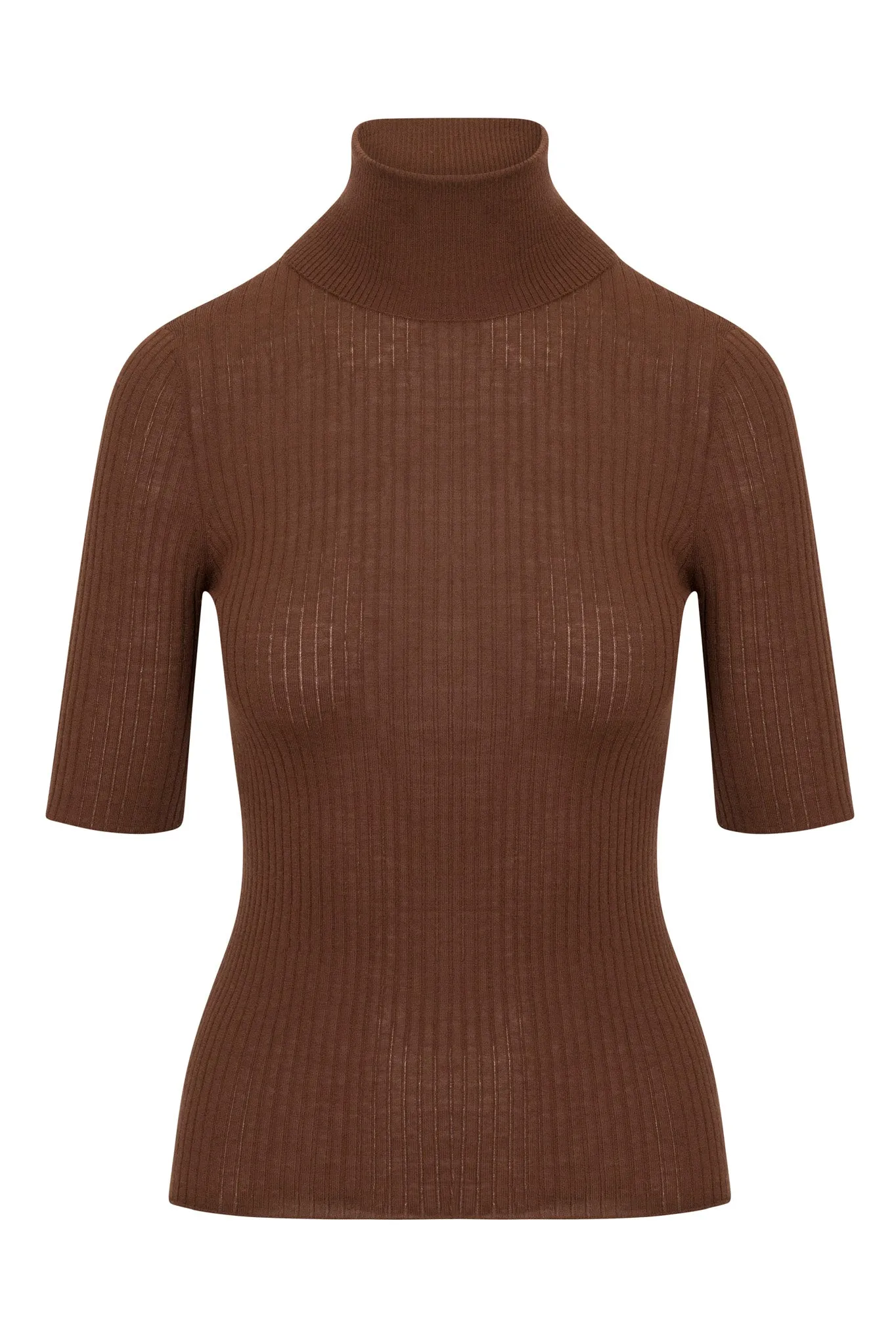 Chocolate Cashmere Turtleneck sold by SPRWMN product image thumbnail 2