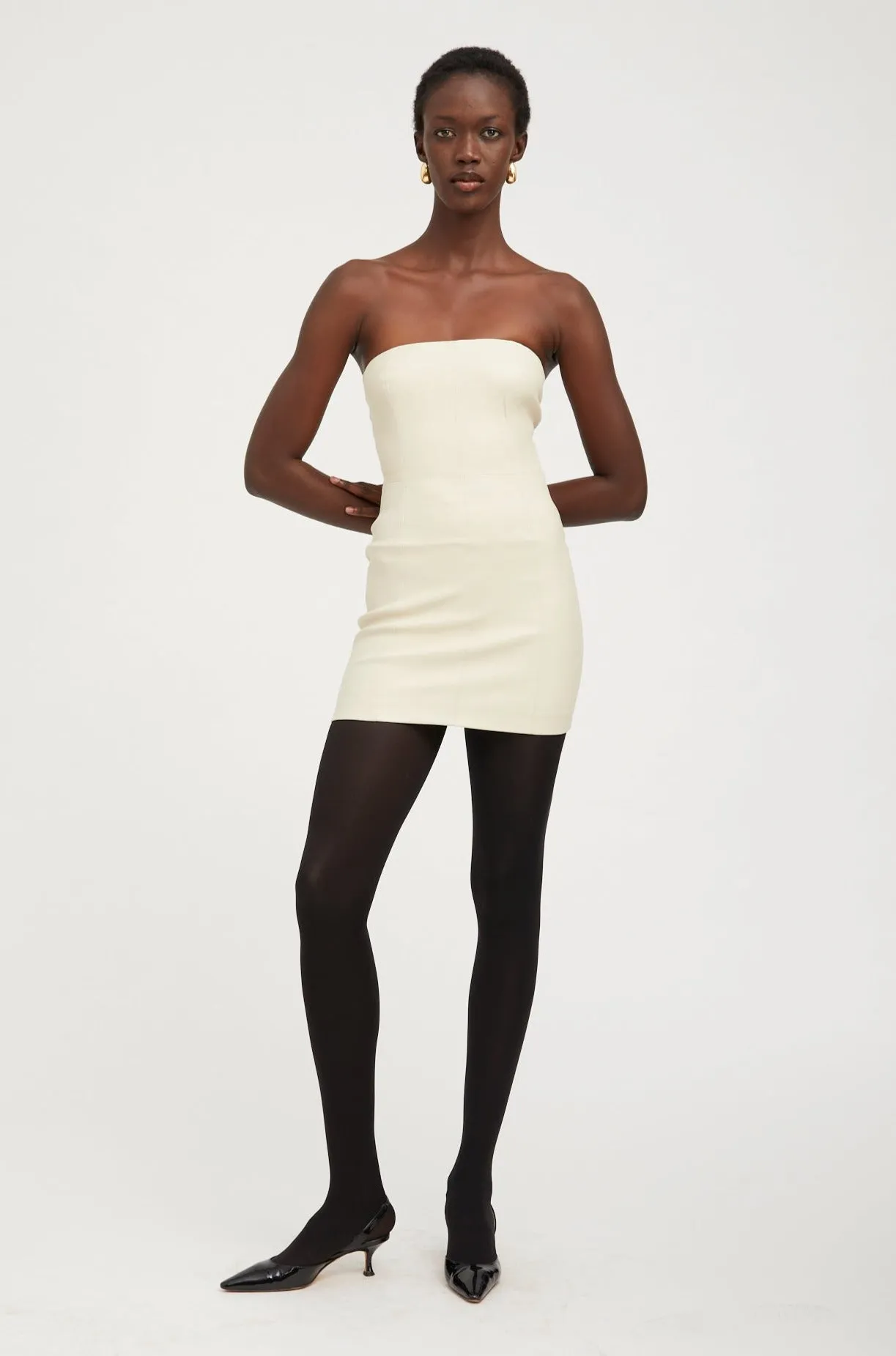 Strapless Leather Dress sold by SPRWMN product image thumbnail 2