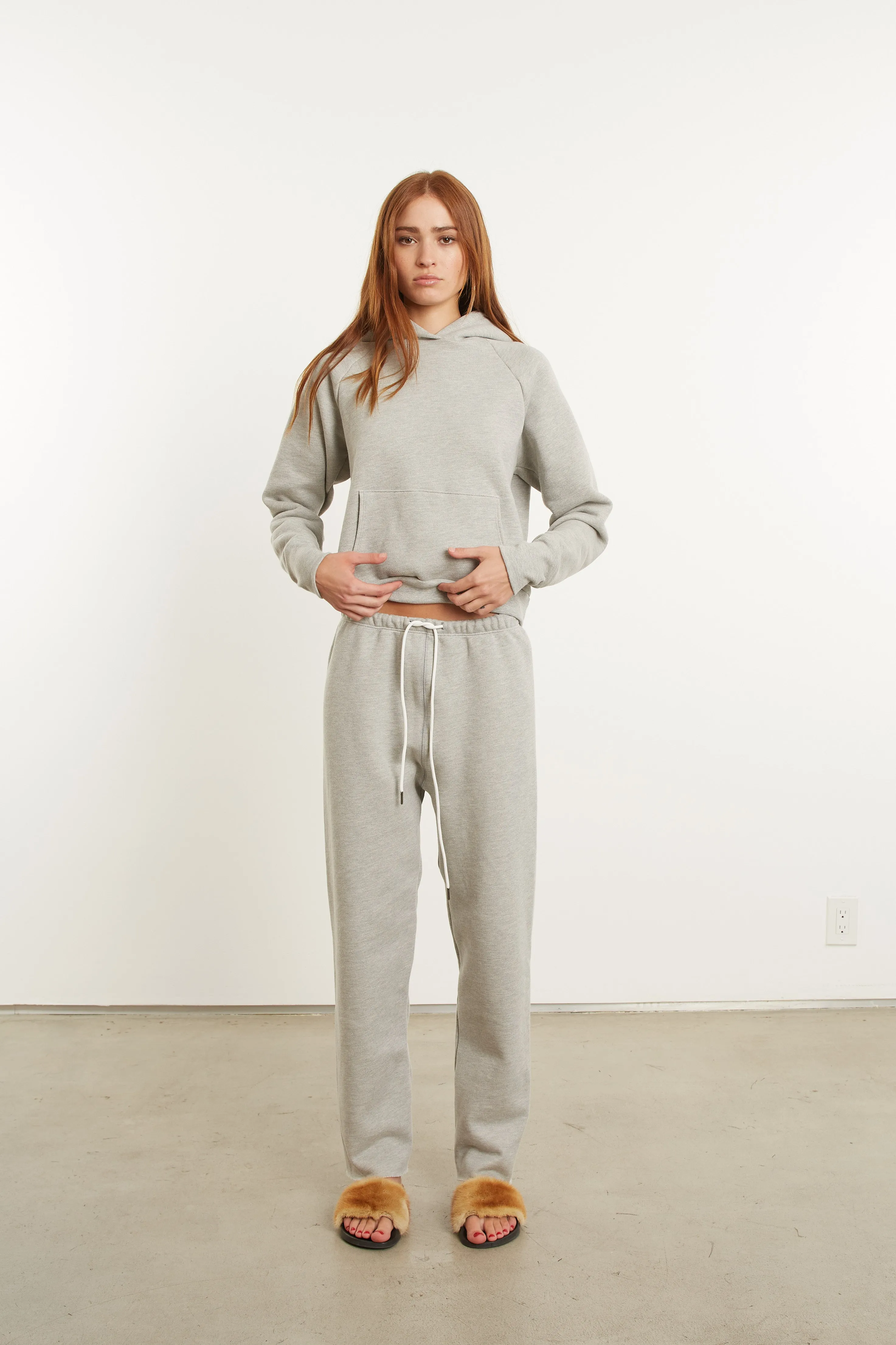 Heather Grey Cotton Easy Sweatpants sold by SPRWMN product image thumbnail 3