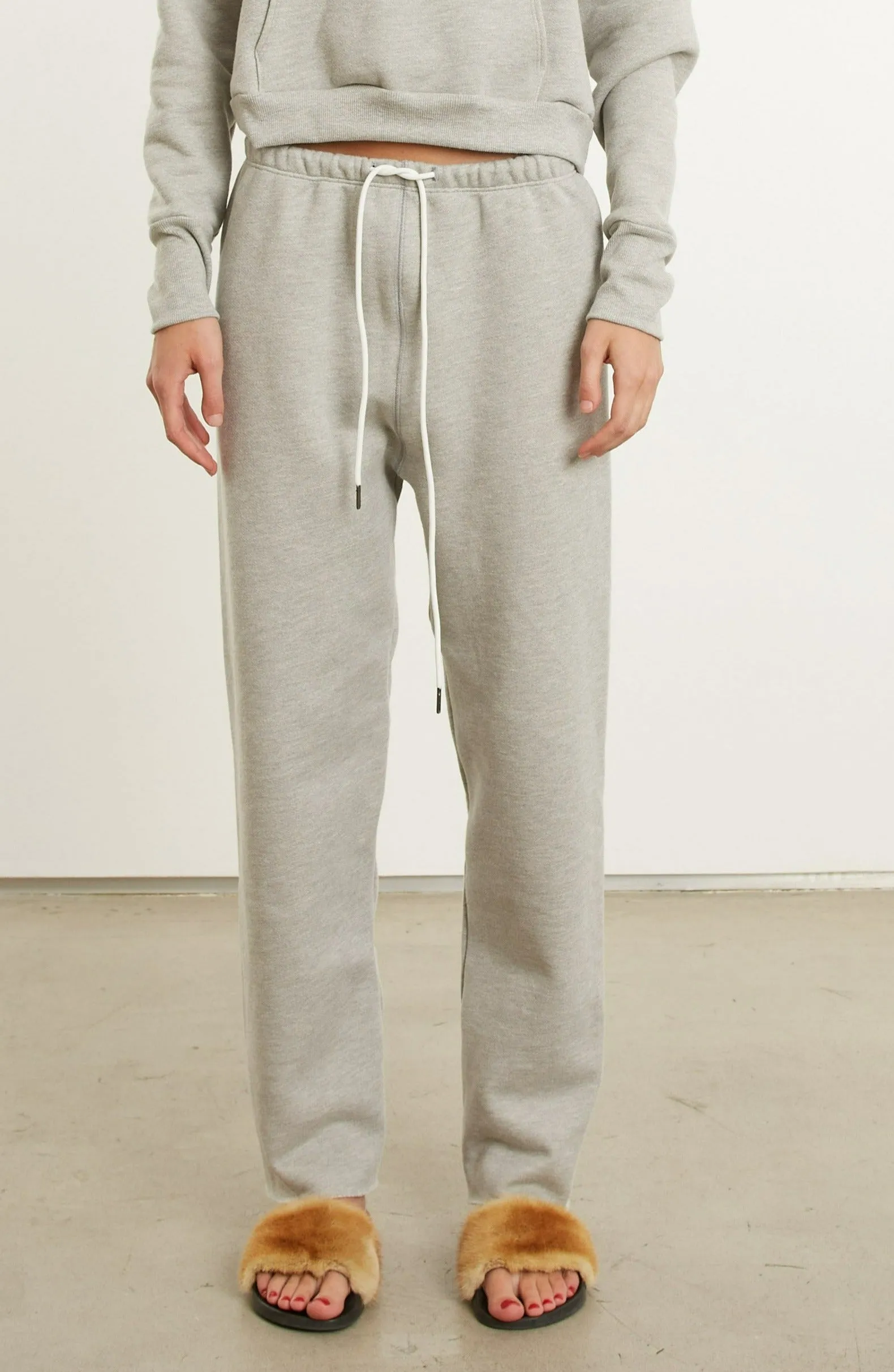 Heather Grey Cotton Easy Sweatpants sold by SPRWMN product image thumbnail 2