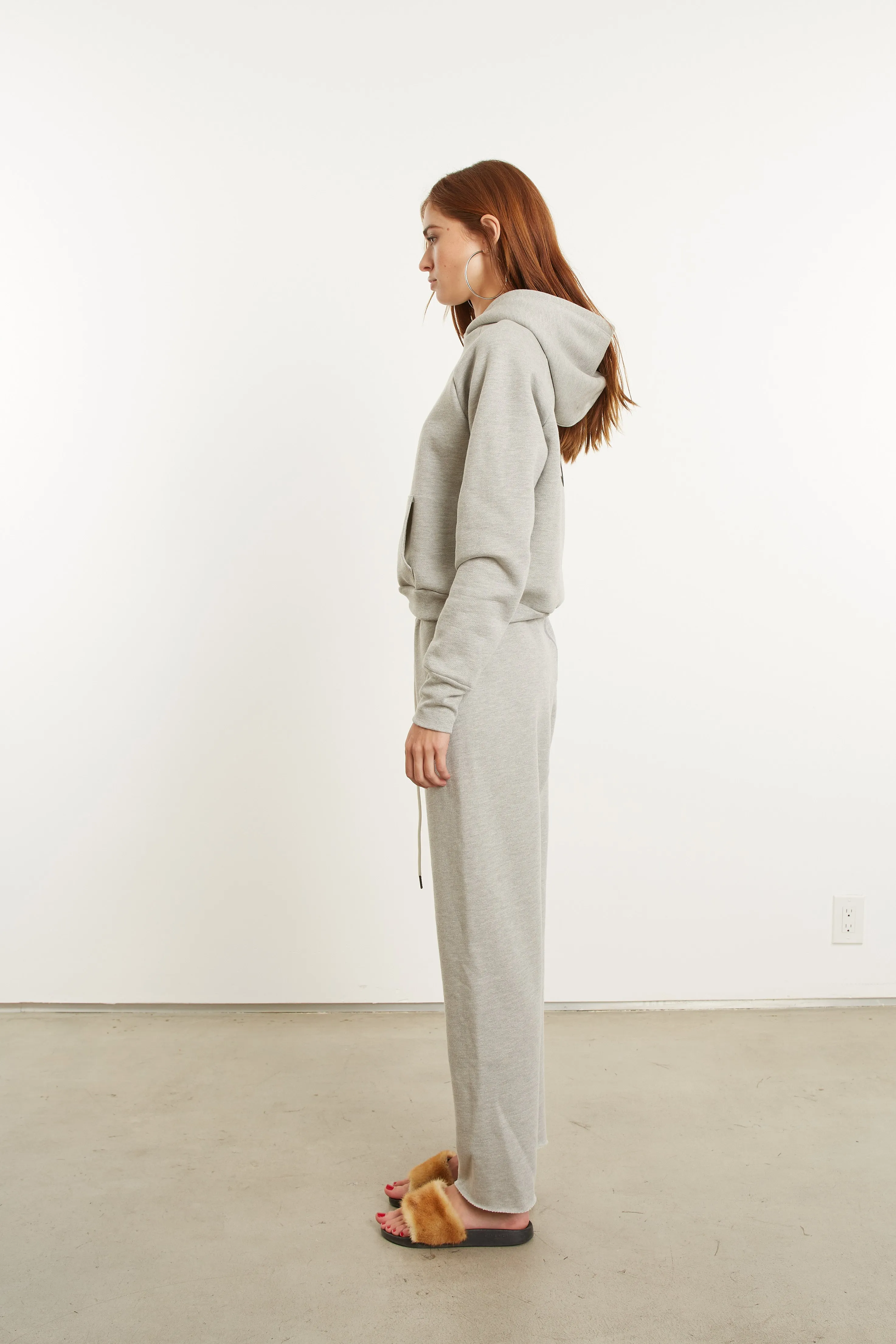 Heather Grey Cotton Easy Sweatpants sold by SPRWMN product image thumbnail 5