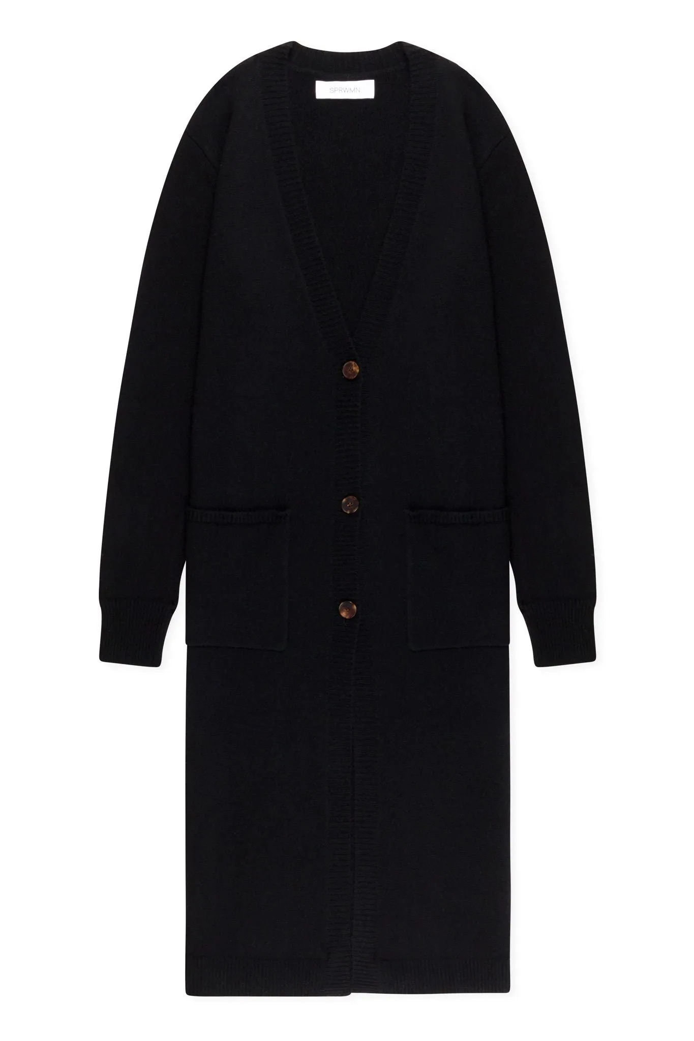Black Cashmere Long Cardigan sold by SPRWMN product image thumbnail 2