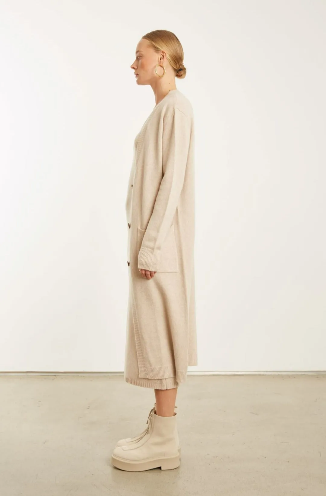 Oat Cashmere Long Cardigan sold by SPRWMN product image thumbnail 4