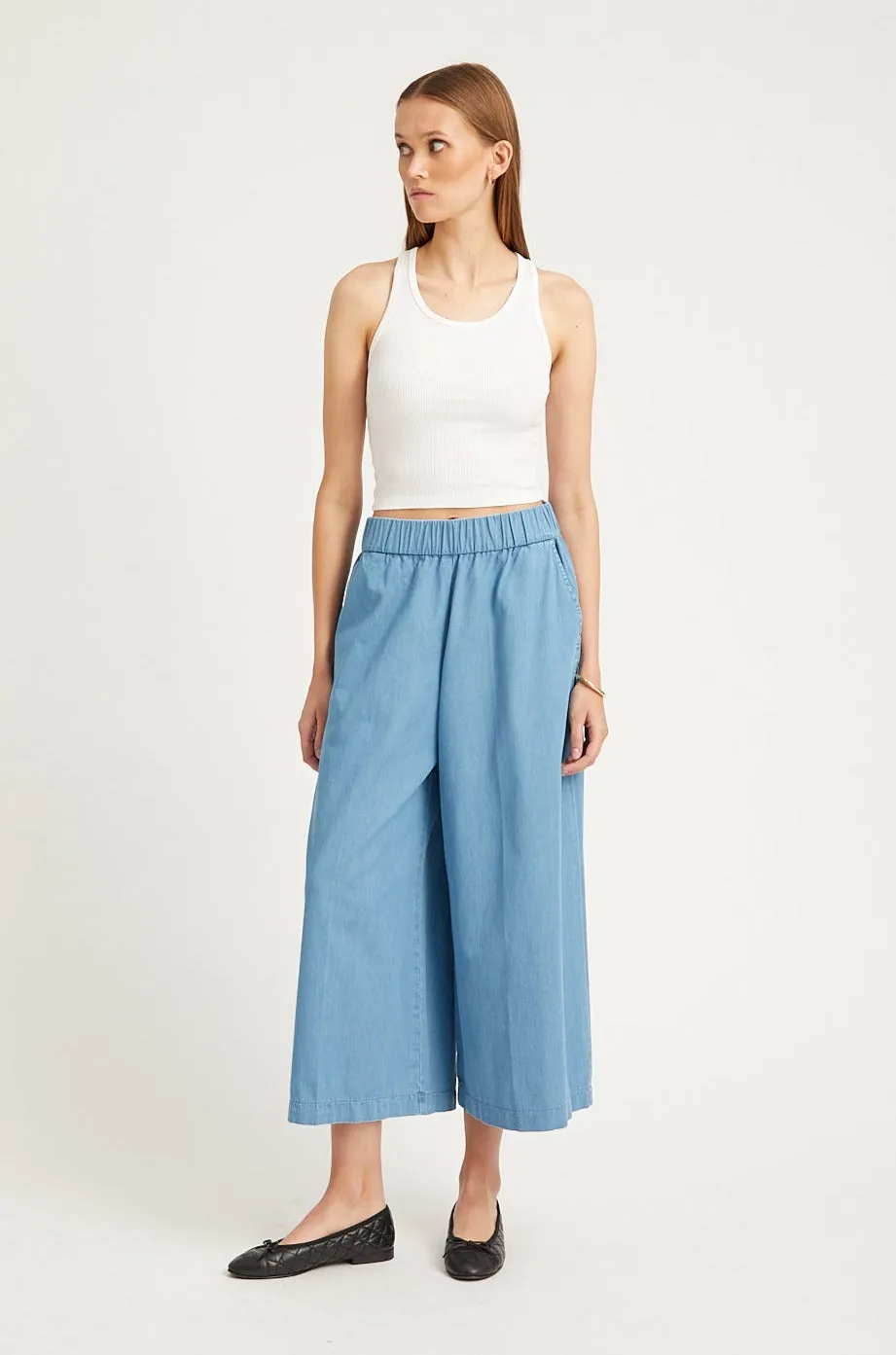Chambray Culotte sold by SPRWMN product image thumbnail 3