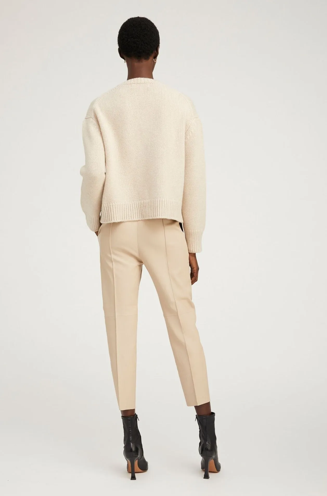 Latte Leather Joggers sold by SPRWMN product image thumbnail 5