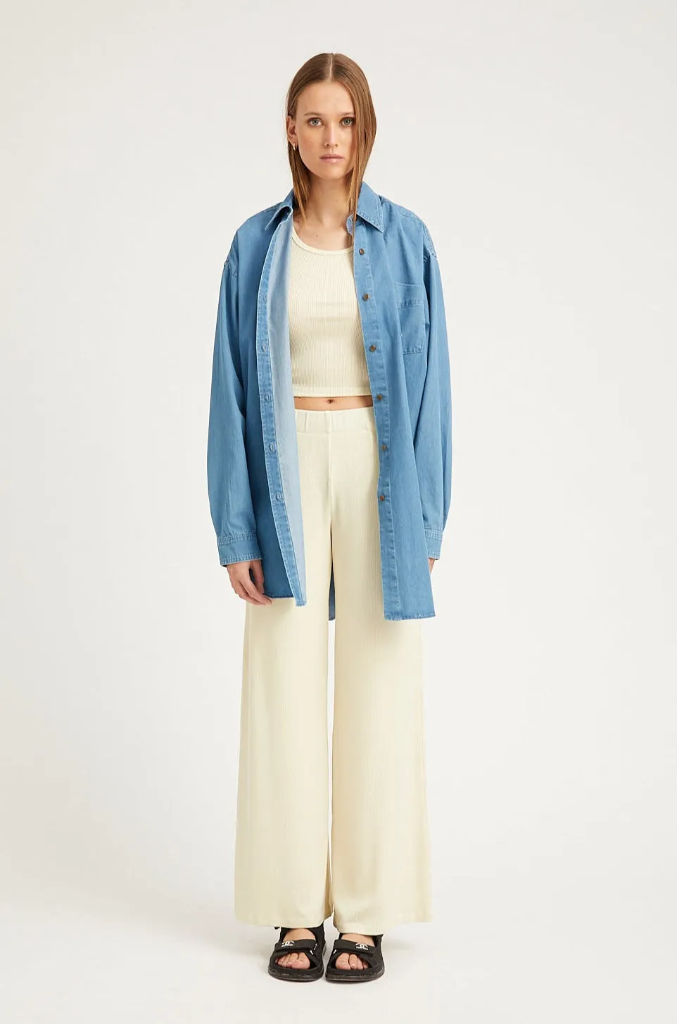 Chambray Oversized Shirt sold by SPRWMN product image thumbnail 5