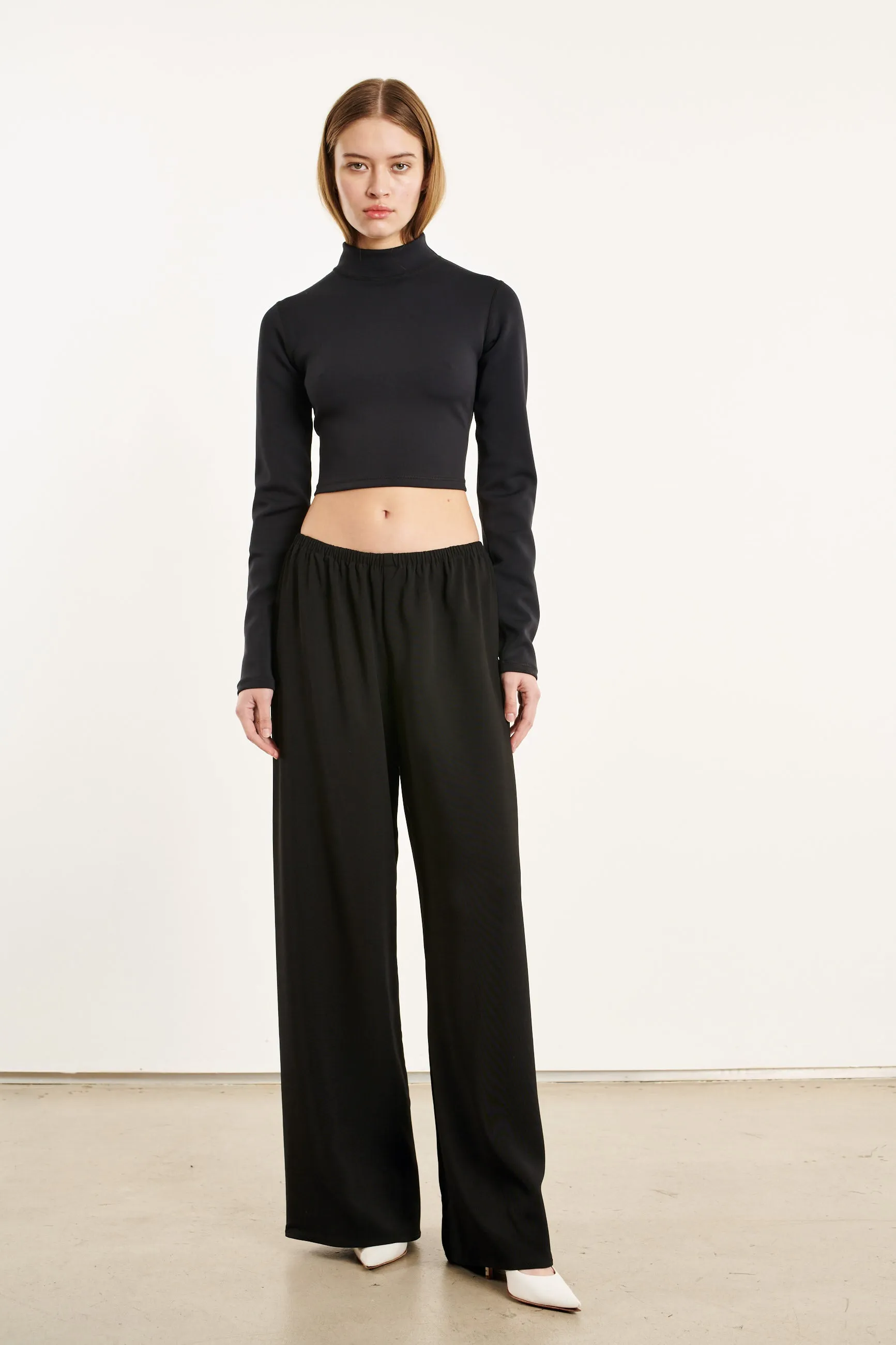 Black Back Logo Cropped Rashguard sold by SPRWMN product image thumbnail 5