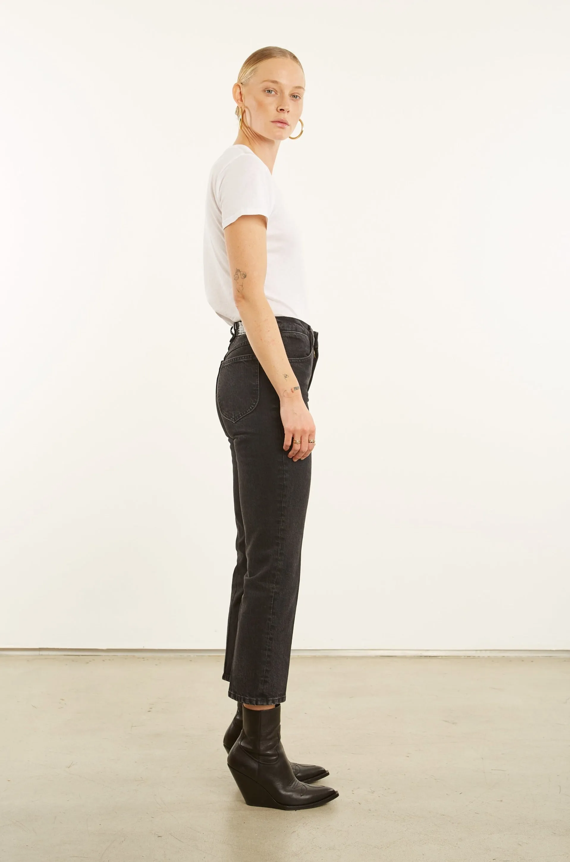 Crop Straight Leg Denim sold by SPRWMN product image thumbnail 4