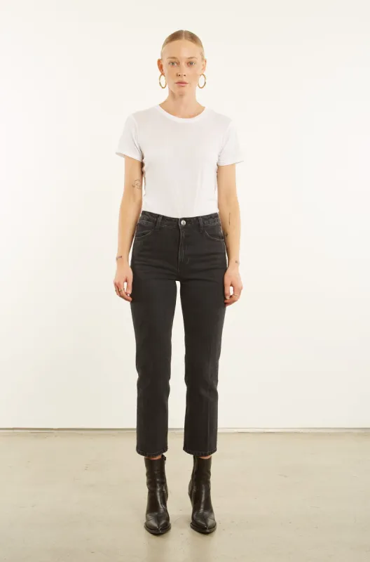 Jones Crop Straight Leg Denim sold by SPRWMN