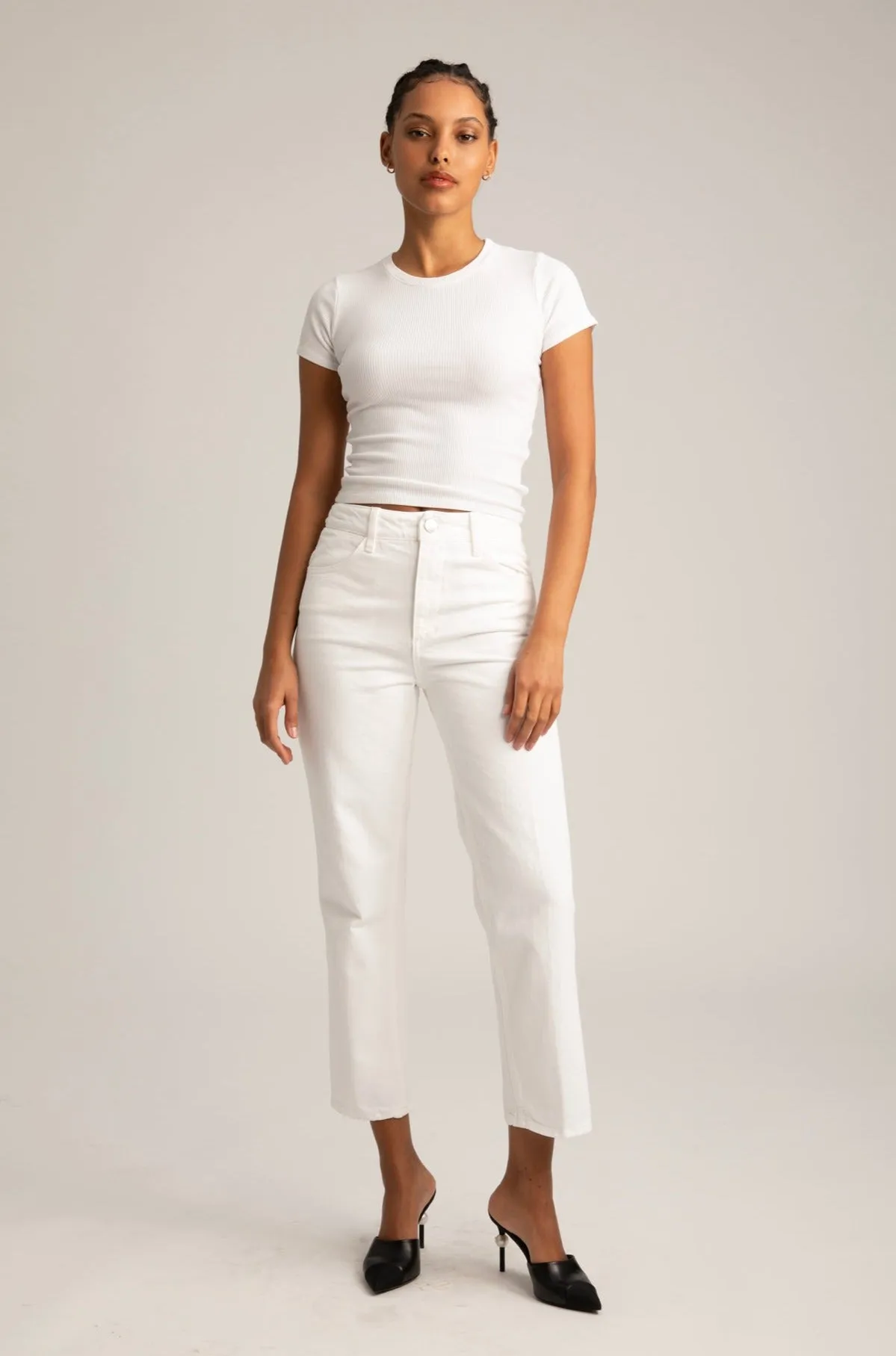 Sophia Crop Straight Leg Denim sold by SPRWMN