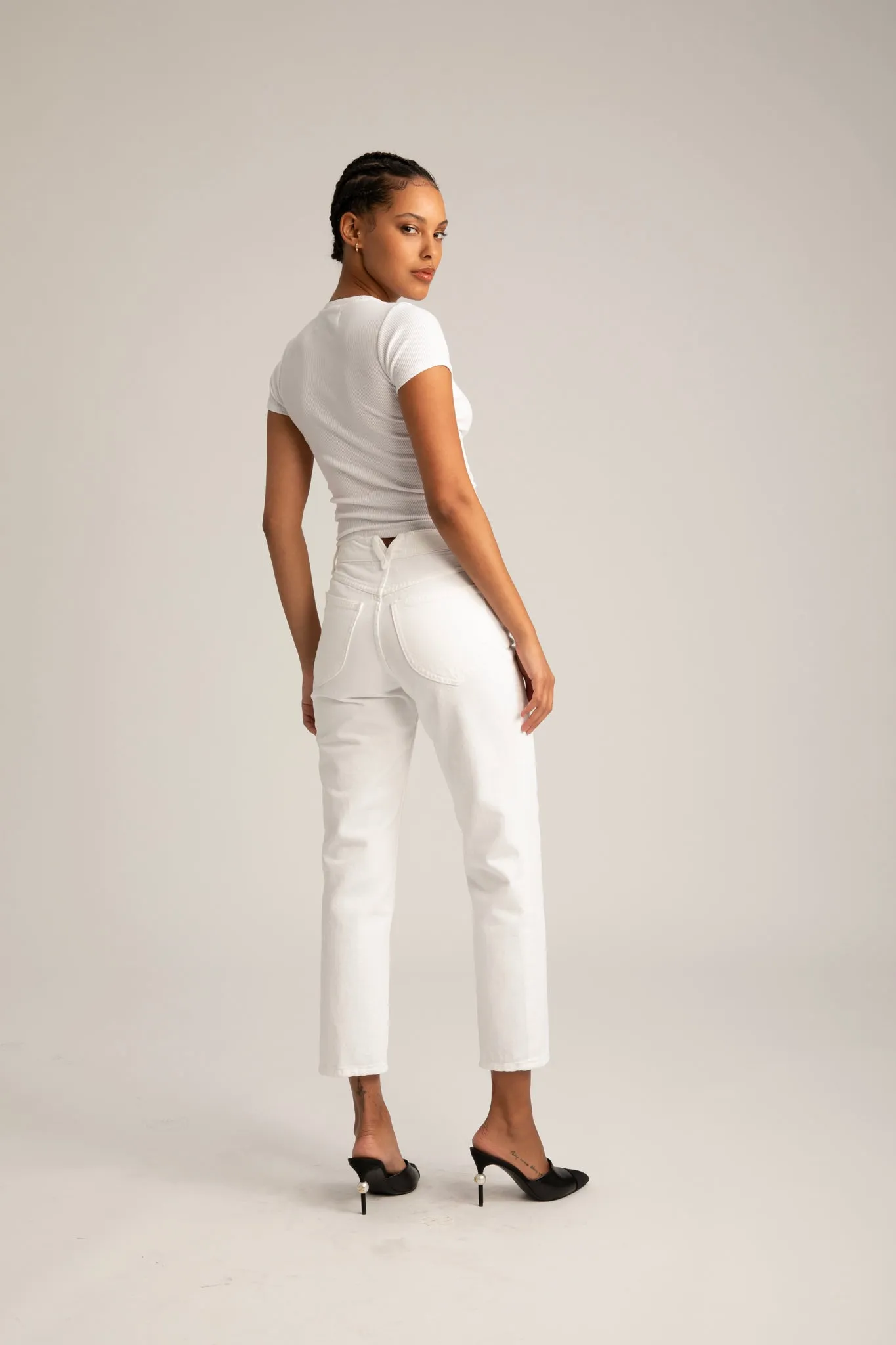 Sophia Crop Straight Leg Denim sold by SPRWMN product image thumbnail 5