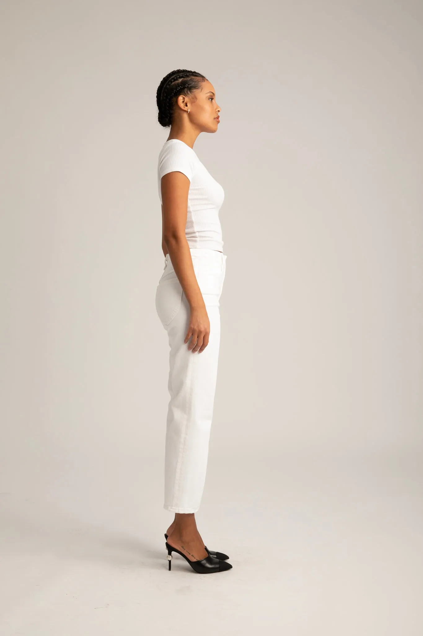 Sophia Crop Straight Leg Denim sold by SPRWMN product image thumbnail 4