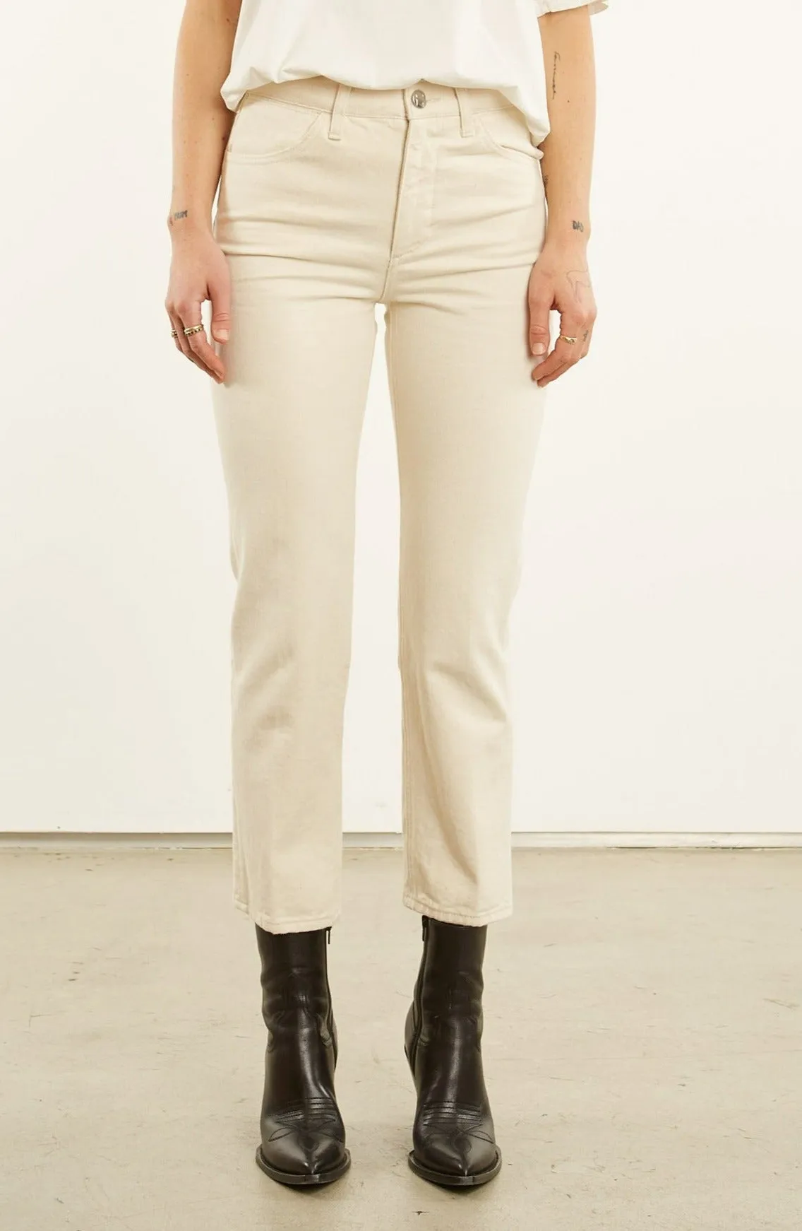 Crop Straight Leg Denim sold by SPRWMN product image thumbnail 3