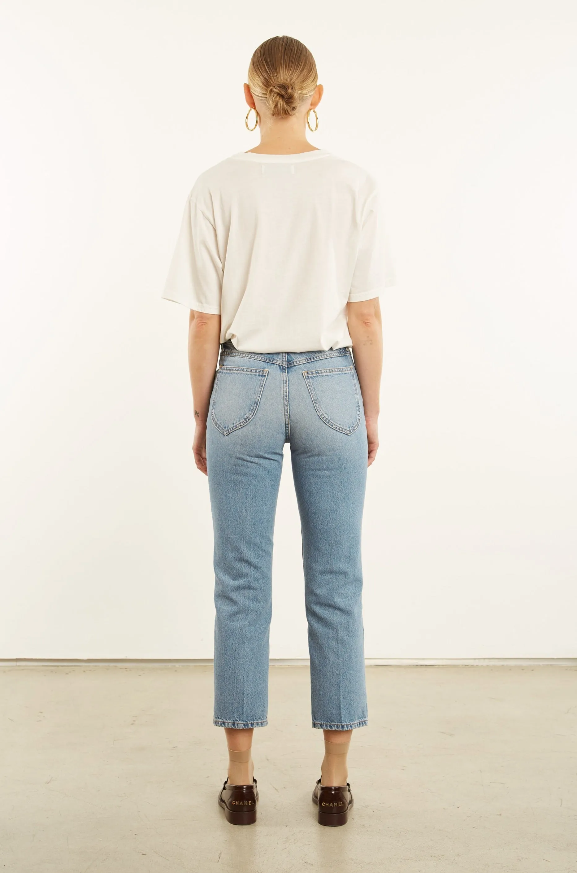 Paradis Crop Straight Leg Denim sold by SPRWMN product image thumbnail 2