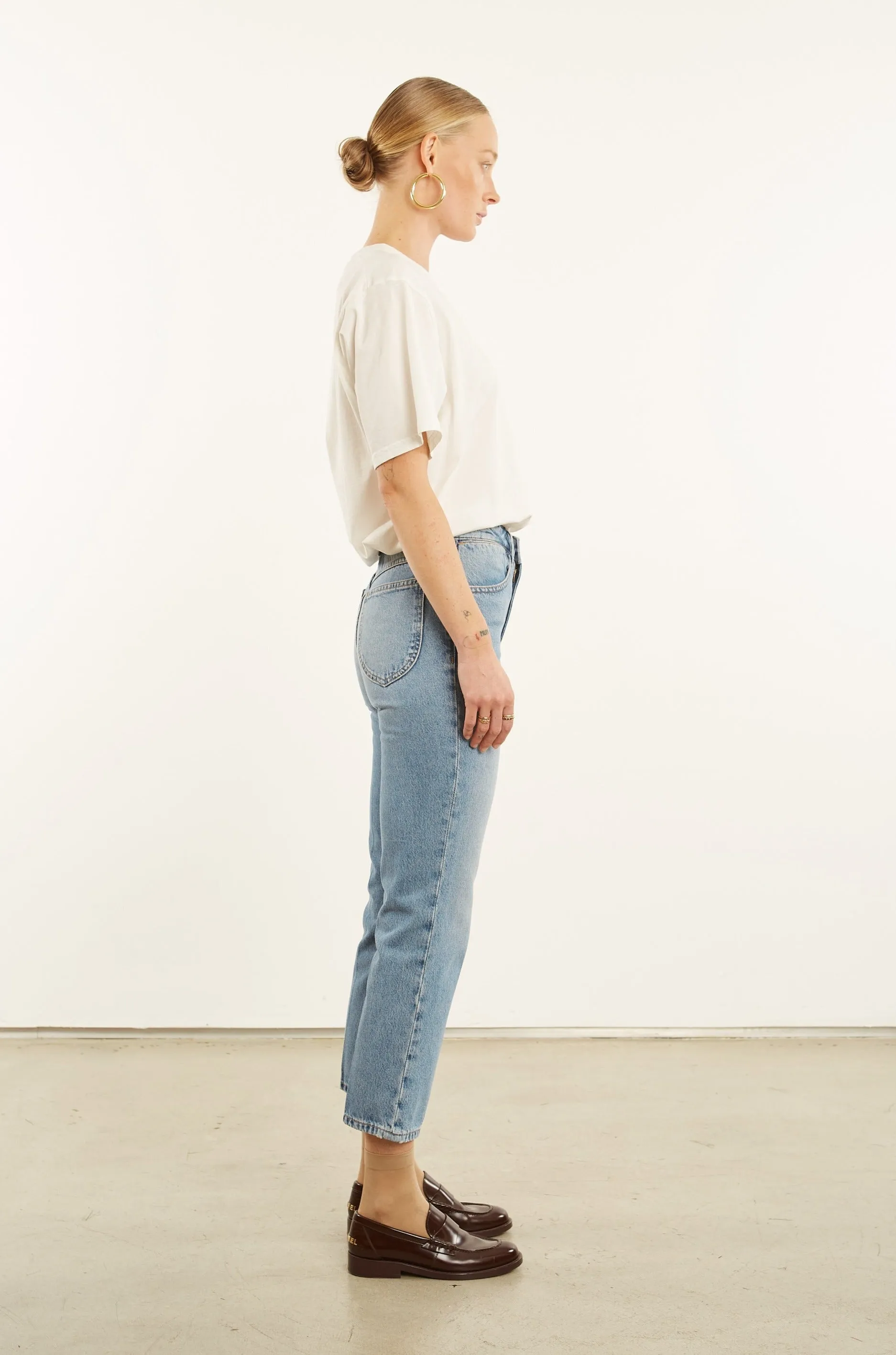 Paradis Crop Straight Leg Denim sold by SPRWMN product image thumbnail 4