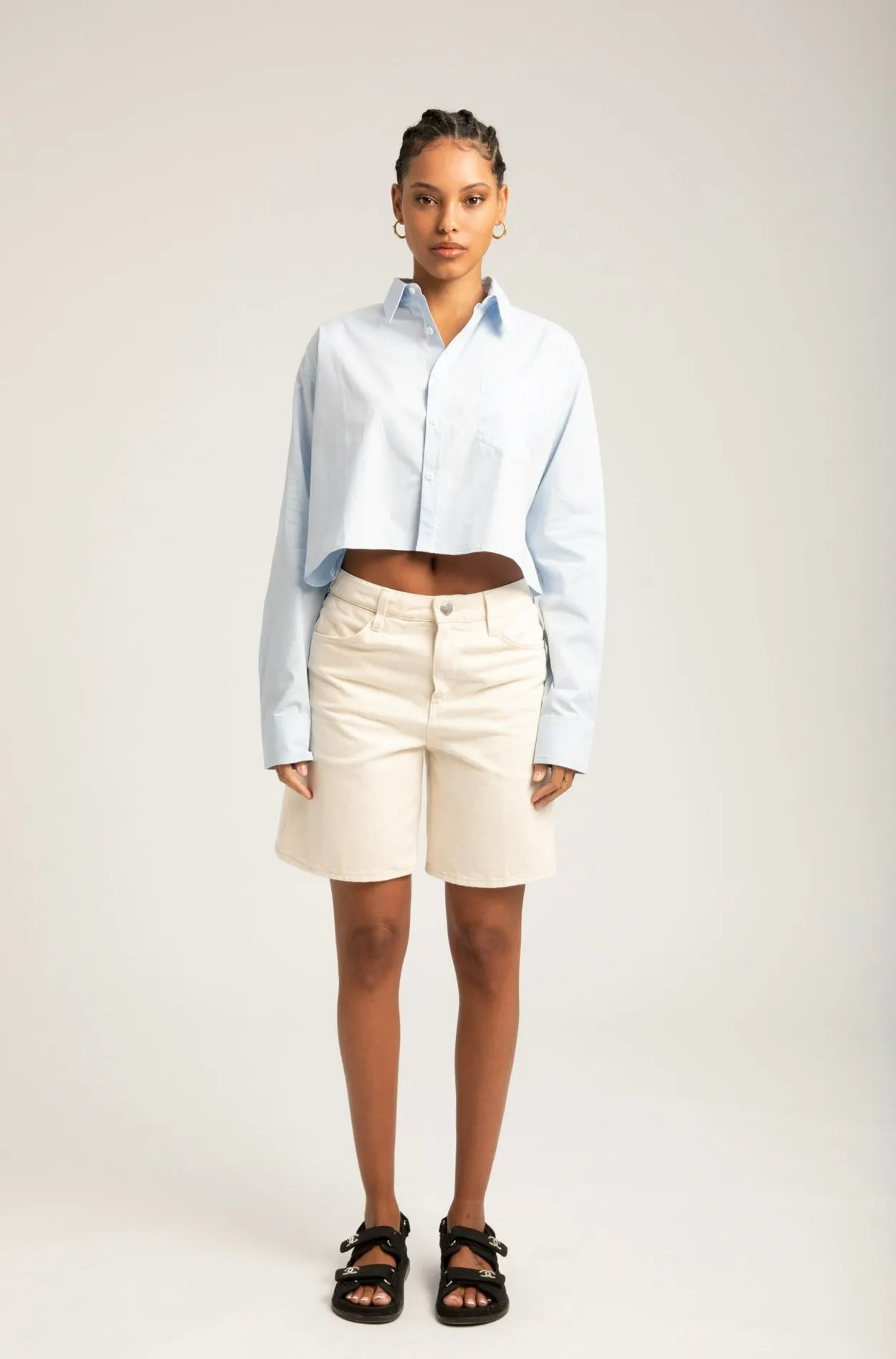 A-Line Denim Shorts sold by SPRWMN