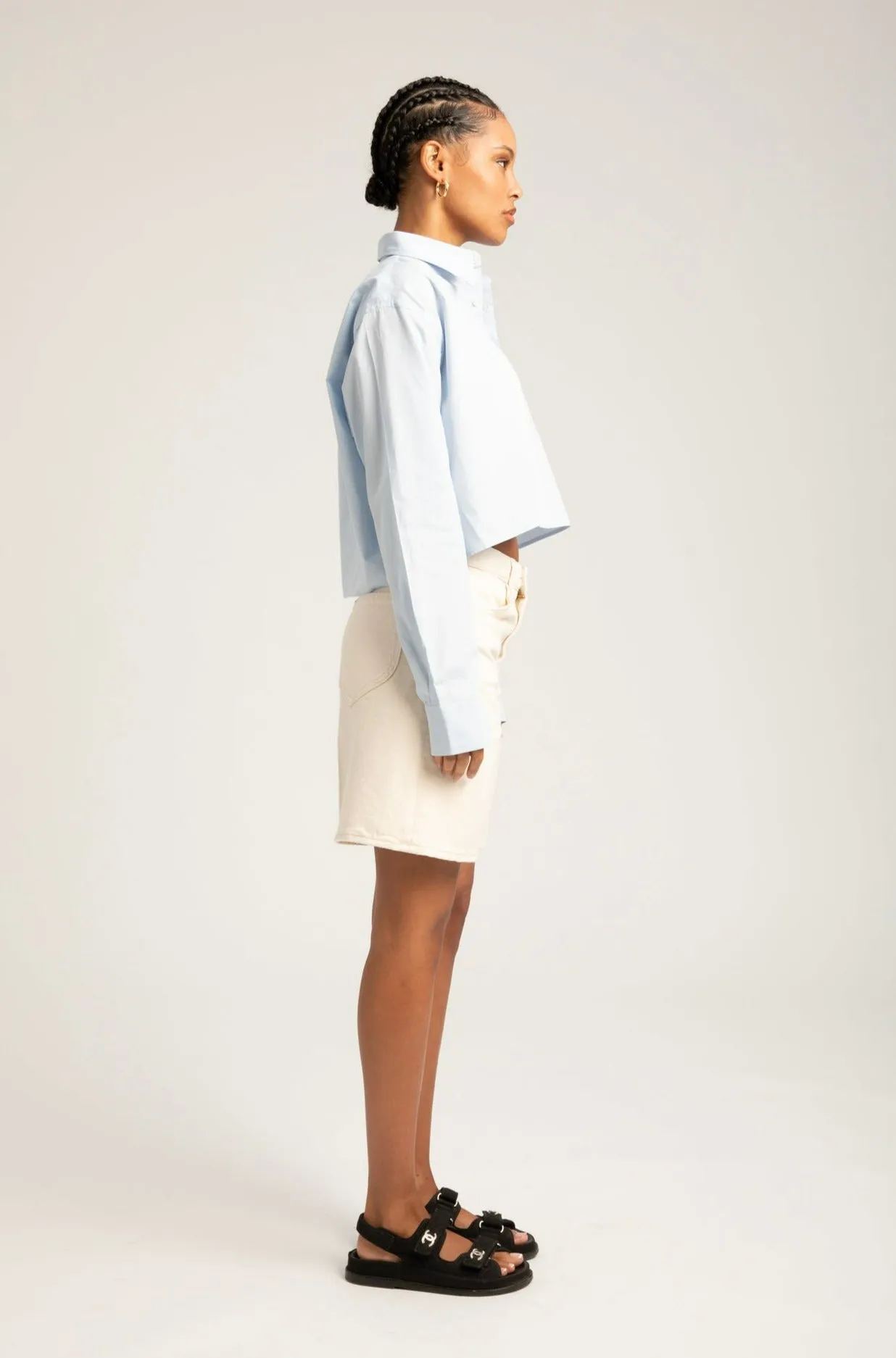 A-Line Denim Shorts sold by SPRWMN product image thumbnail 4