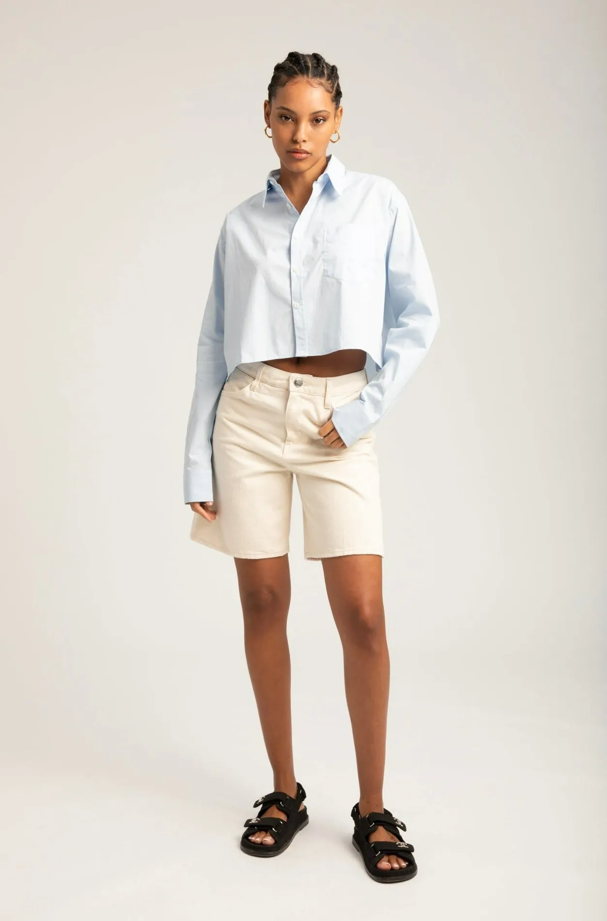A-Line Denim Shorts sold by SPRWMN product image thumbnail 3