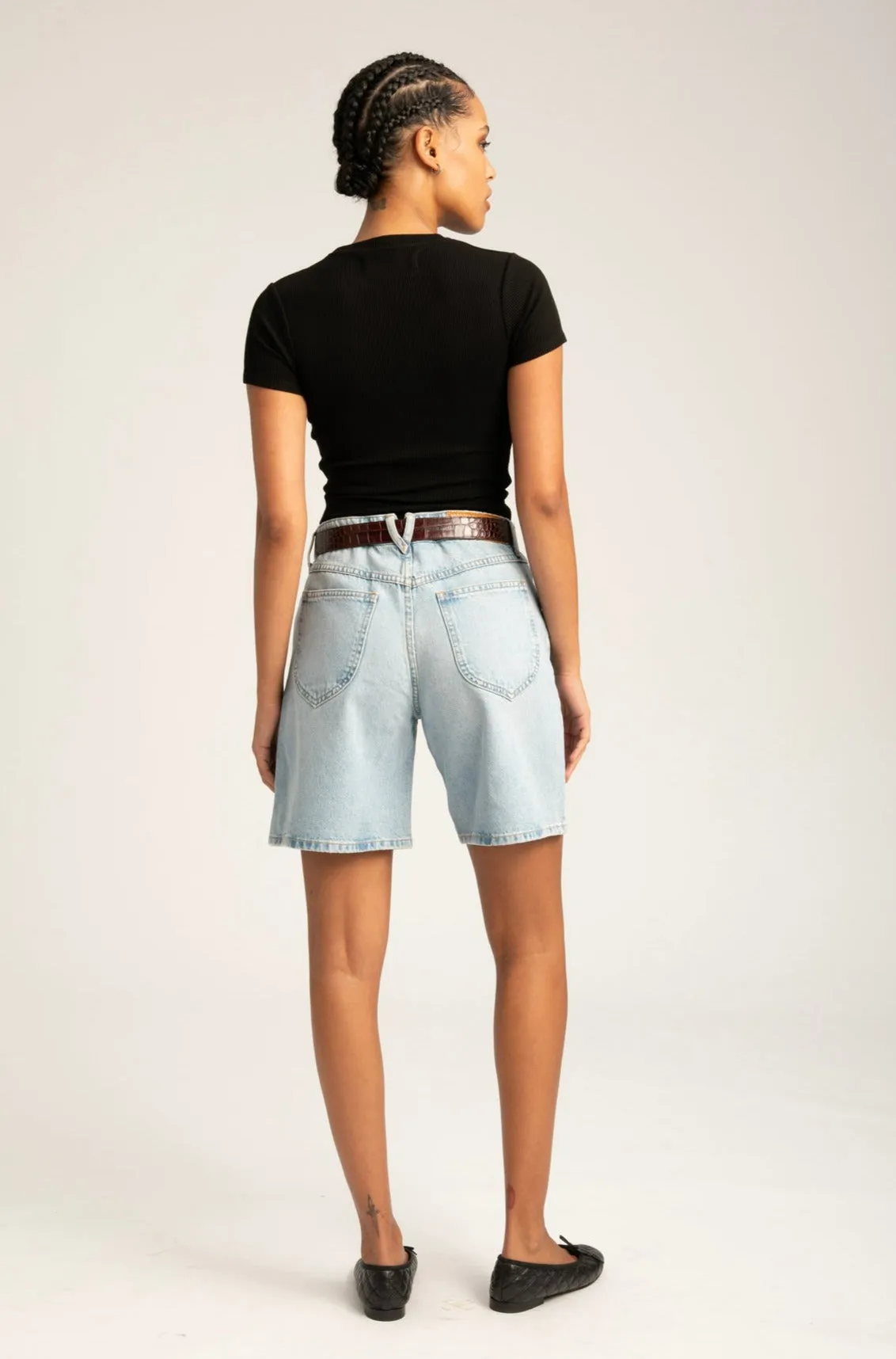 Bianca A-Line Denim Shorts sold by SPRWMN product image thumbnail 4