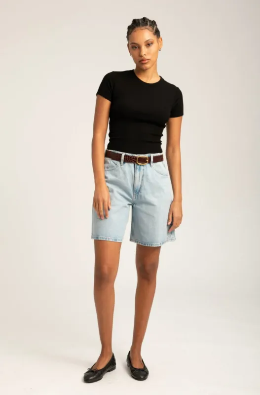 Bianca A-Line Denim Shorts sold by SPRWMN