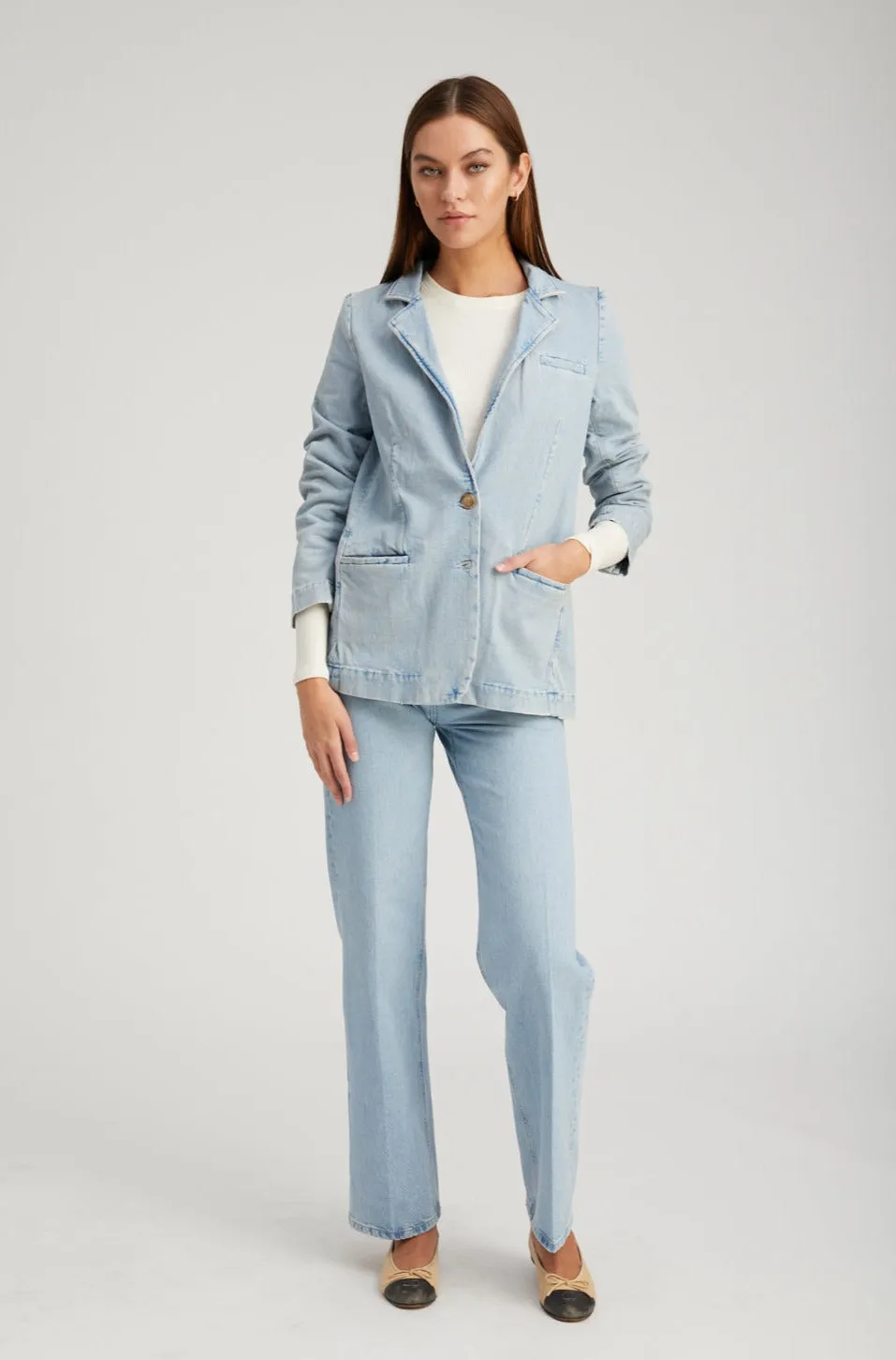 Denim Blazer sold by SPRWMN