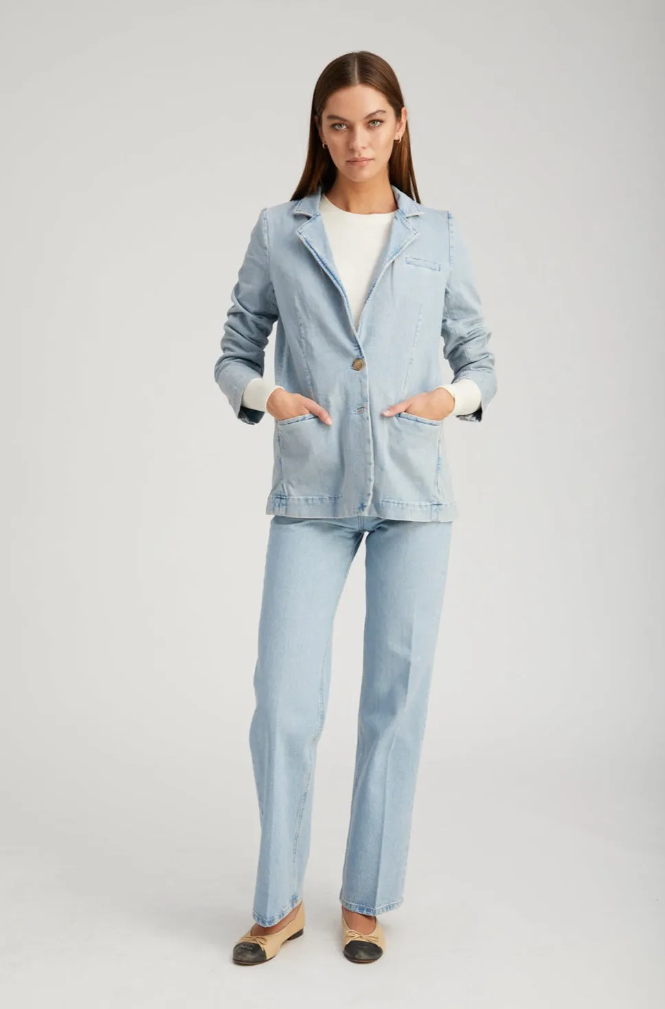 Denim Blazer sold by SPRWMN product image thumbnail 3