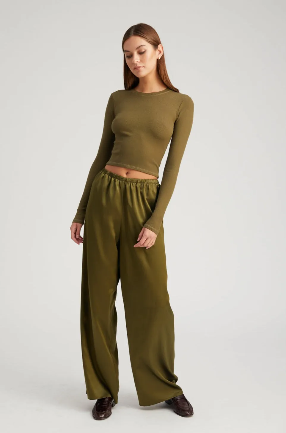 Moss Silk Easy Pants sold by SPRWMN product image thumbnail 3