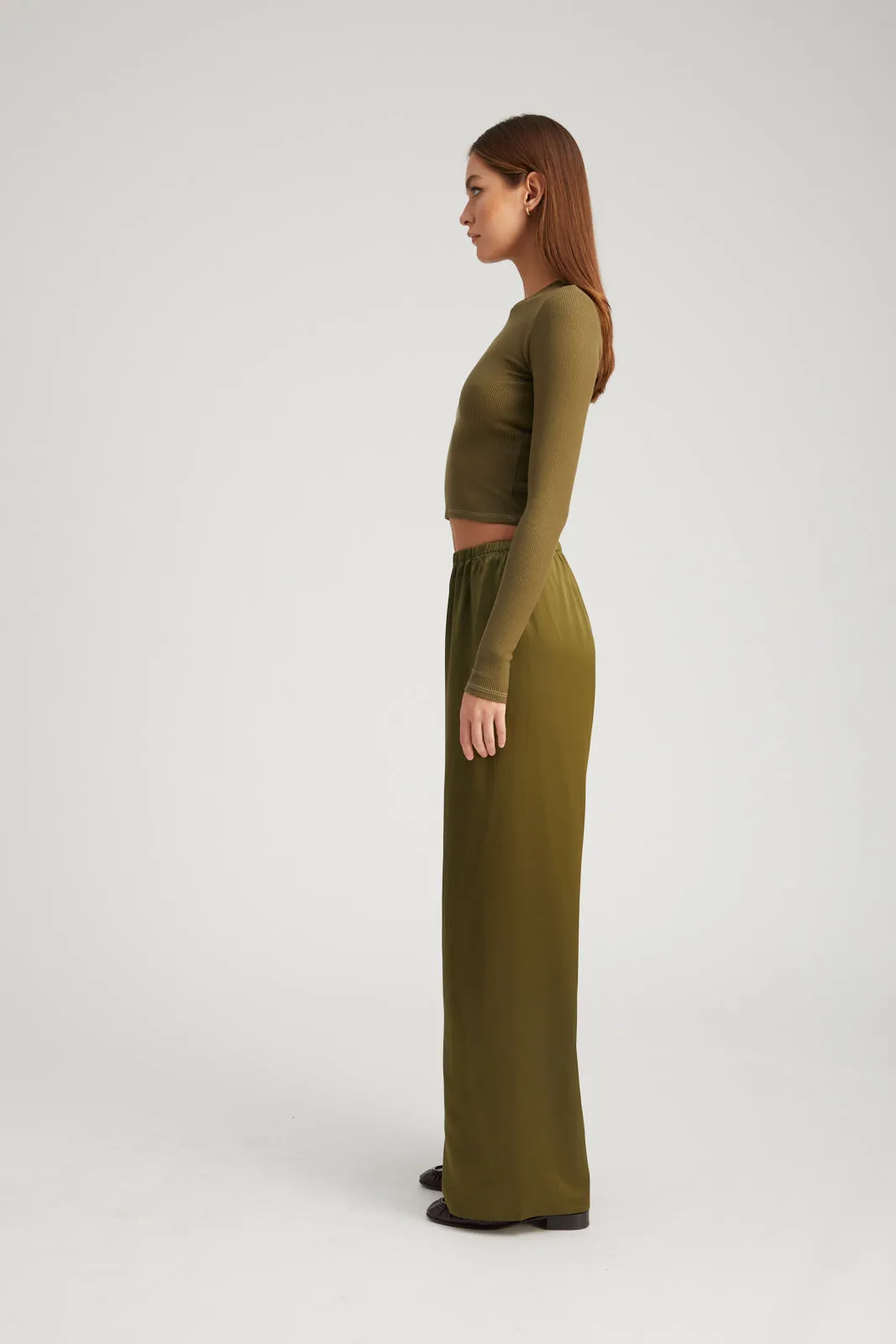 Moss Silk Easy Pants sold by SPRWMN product image thumbnail 4