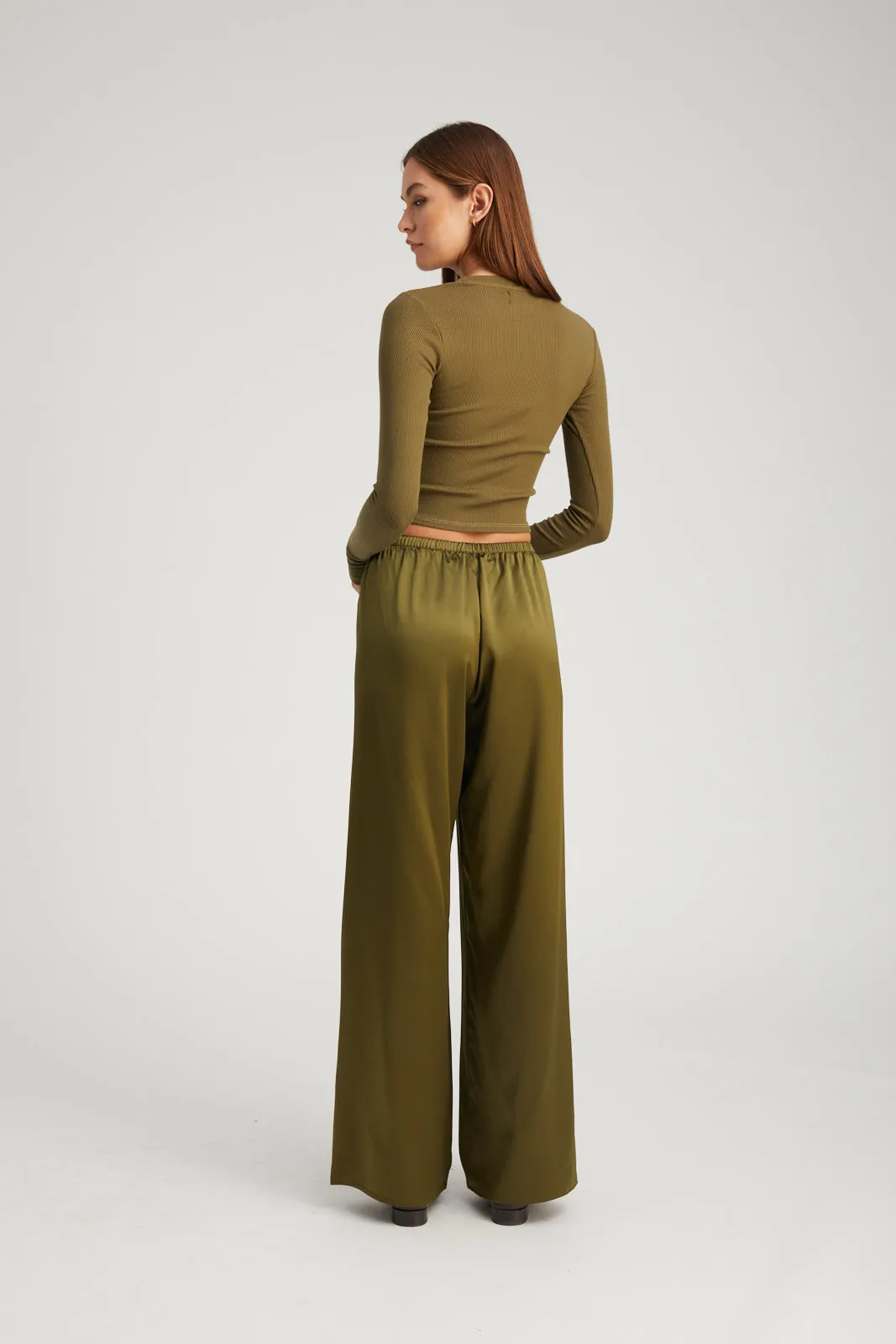 Moss Silk Easy Pants sold by SPRWMN product image thumbnail 5