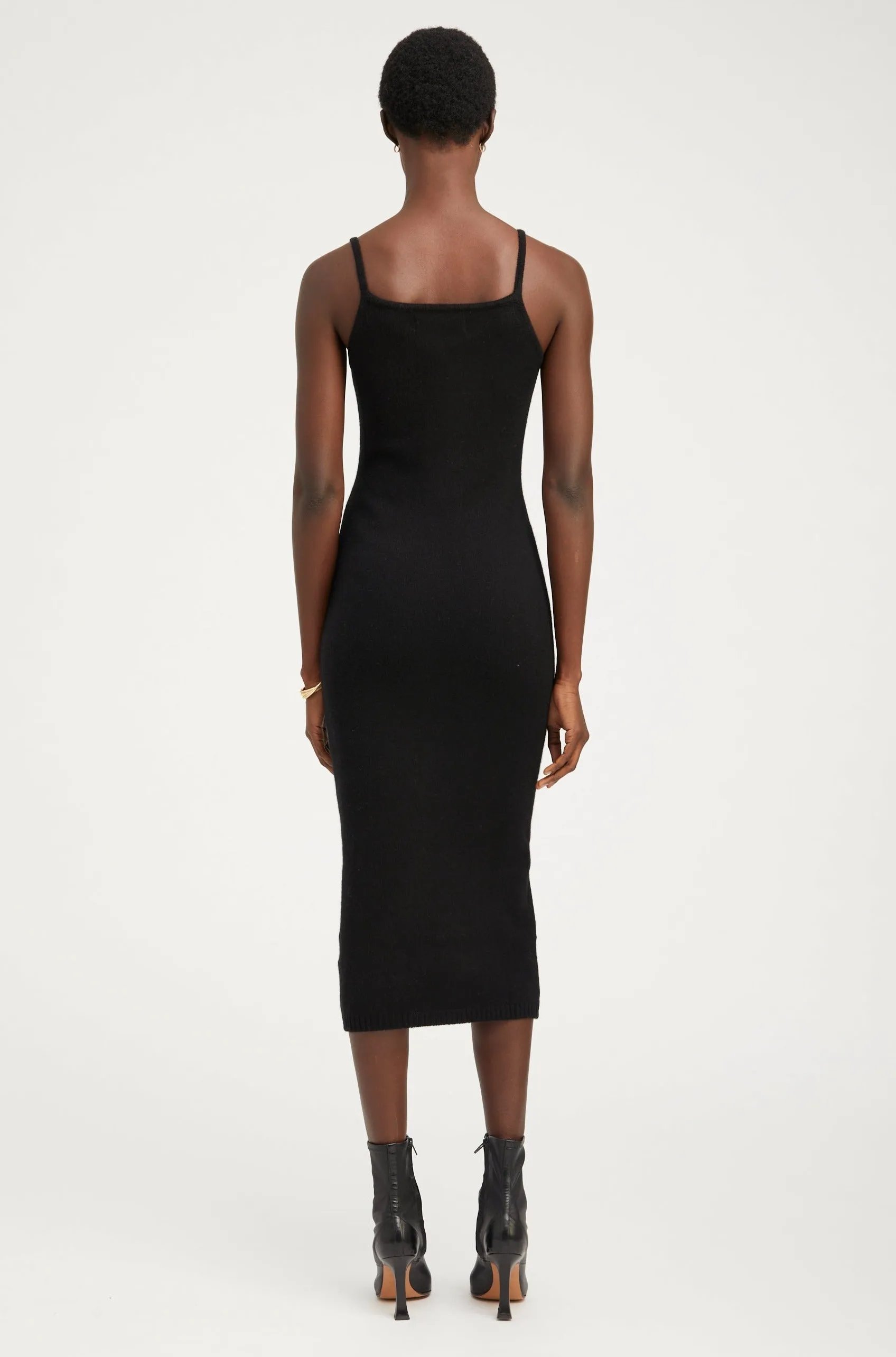 Black Cashmere Tank Dress sold by SPRWMN product image thumbnail 4