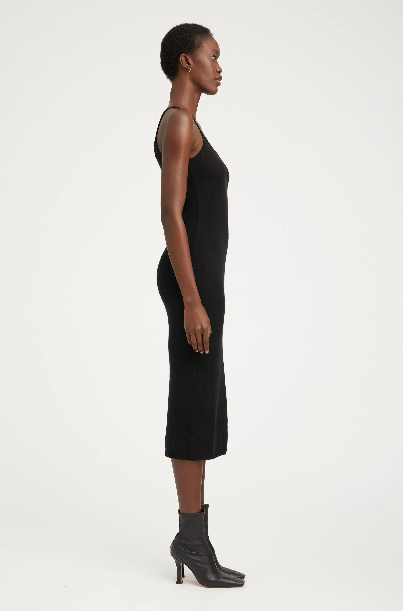 Black Cashmere Tank Dress sold by SPRWMN product image thumbnail 2
