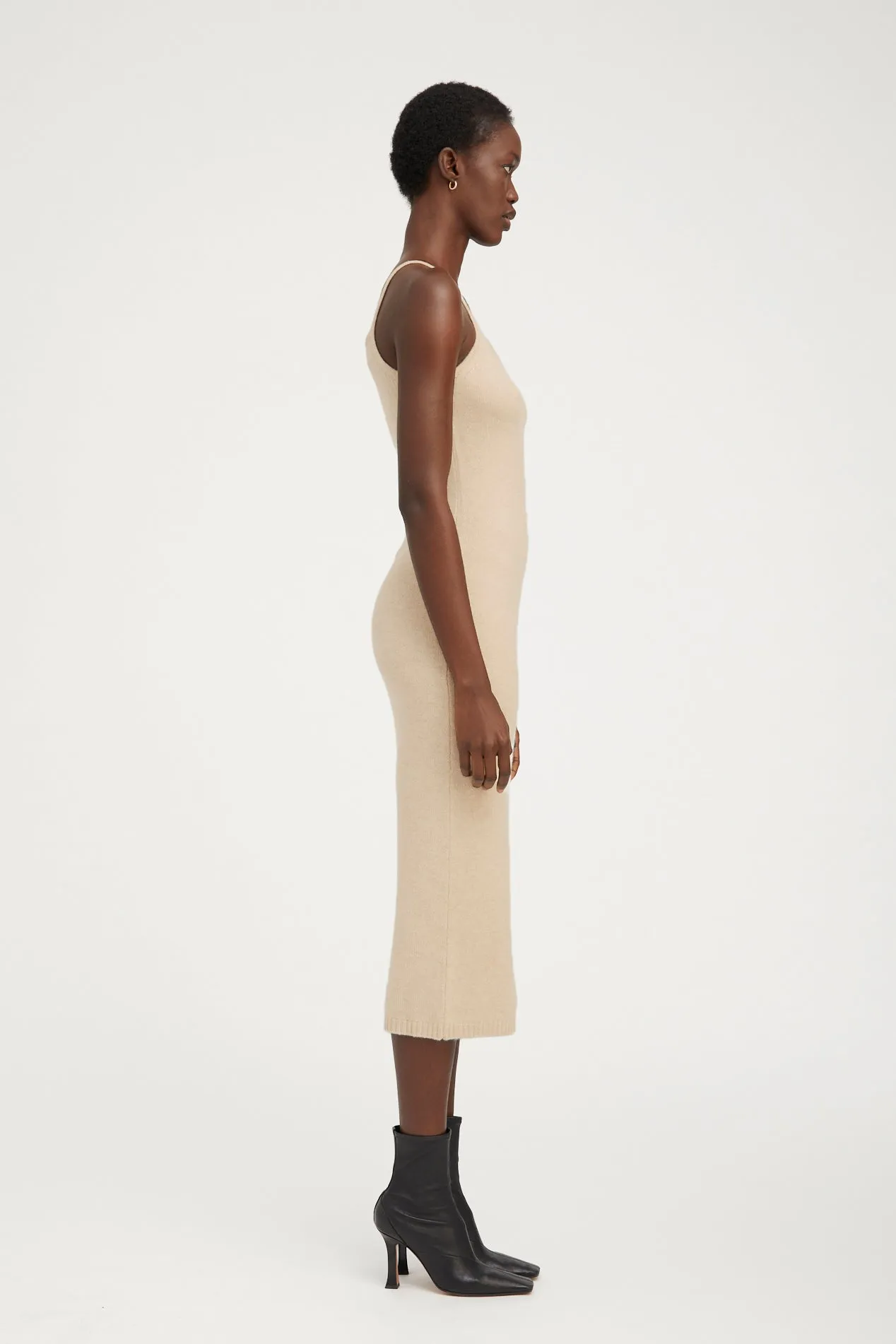 Oat Cashmere Tank Dress sold by SPRWMN product image thumbnail 3