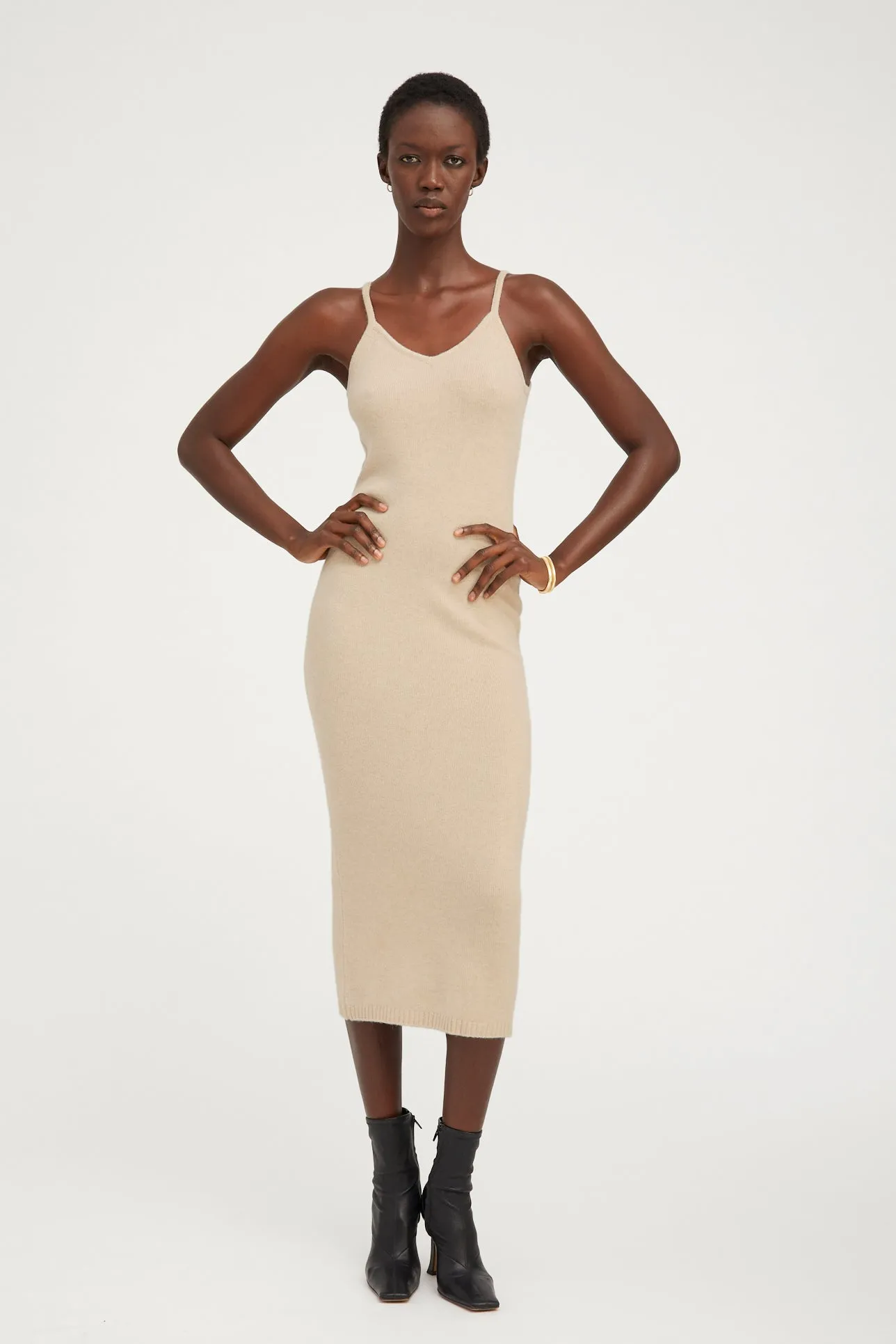 Oat Cashmere Tank Dress sold by SPRWMN product image thumbnail 2