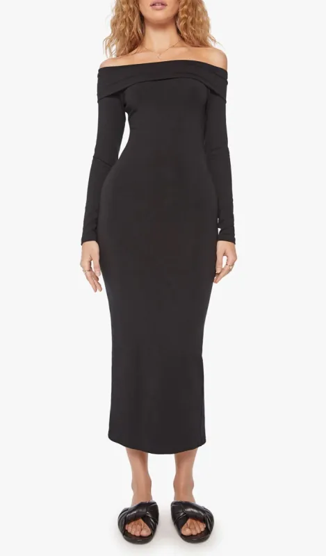 Black City Off Shoulder Dress sold by SPRWMN