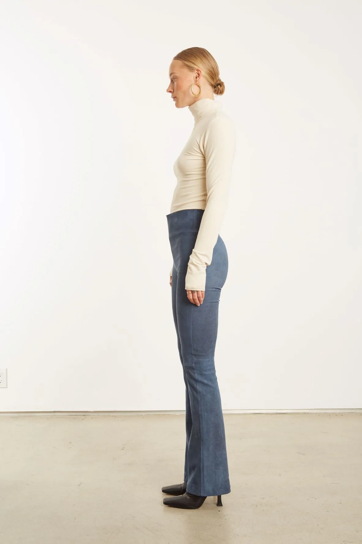Denim Suede Micro Flare sold by SPRWMN product image thumbnail 2